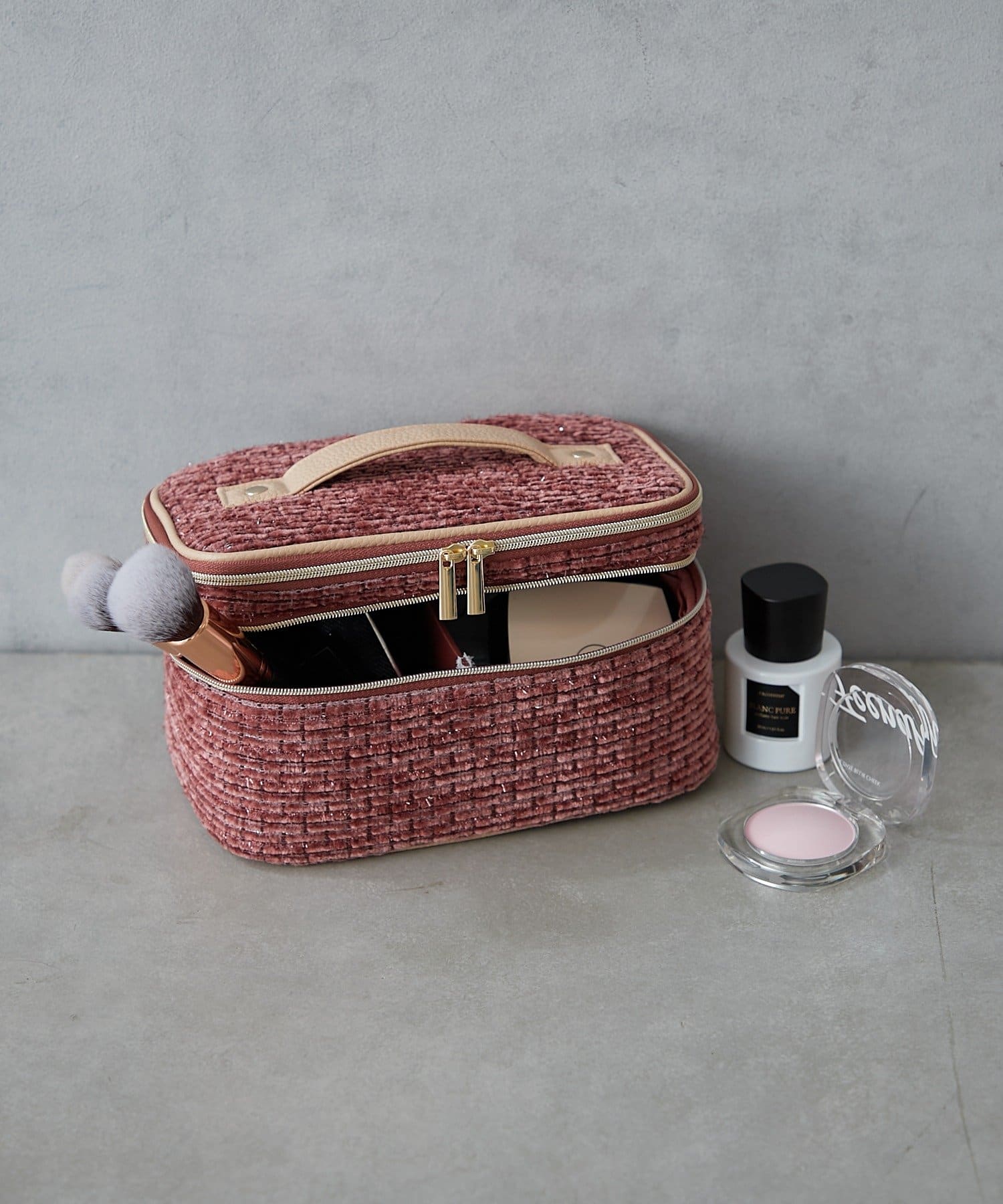 BIRTHDAY BAR(バースデイバー) Tweed Multi Spec Vanity Pouch バニティポーチ