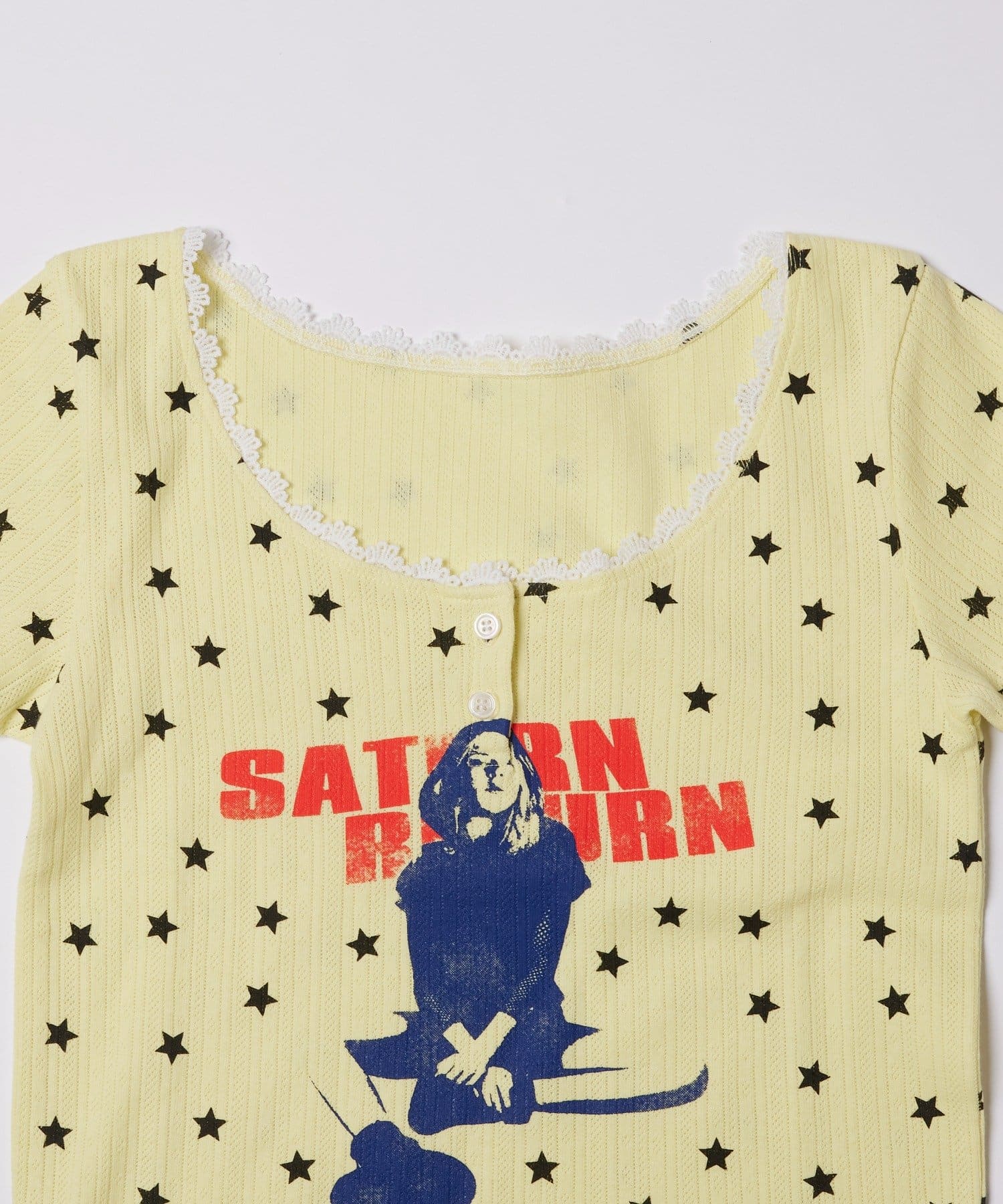 WHO’S WHO gallery(フーズフーギャラリー) 【WEB限定】シャーロットパターンメッシュスター半袖TEE