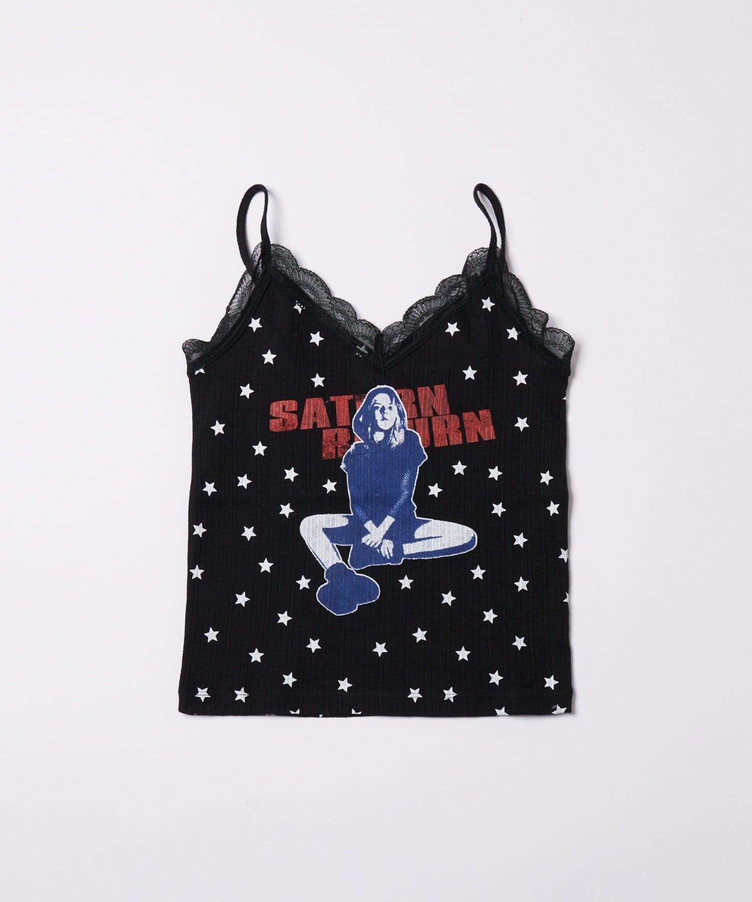 WHO’S WHO gallery(フーズフーギャラリー) 【WEB限定】シャーロットパターンメッシュスターキャミ