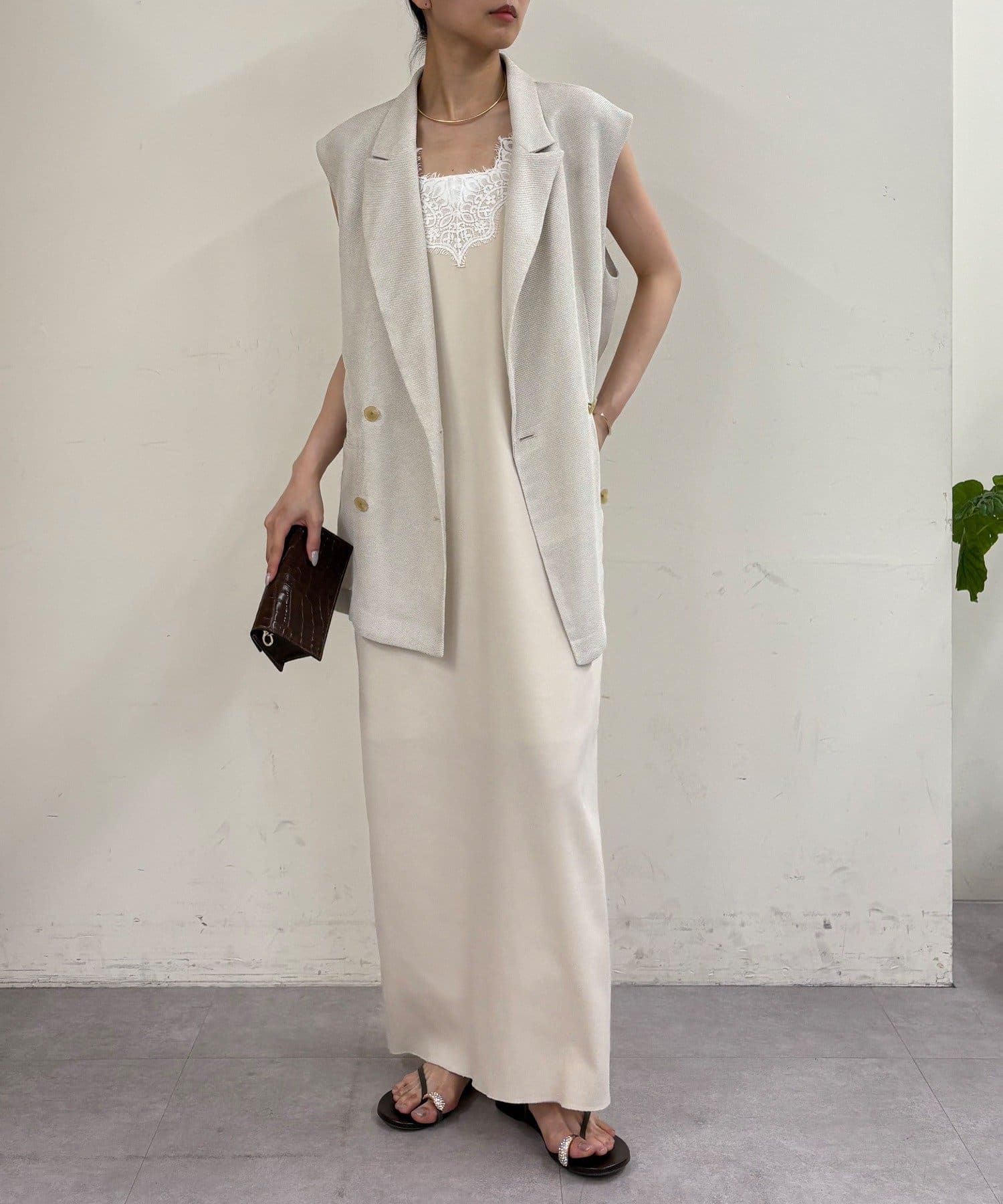 GALLARDAGALANTE(ガリャルダガランテ) レースキャミワンピ