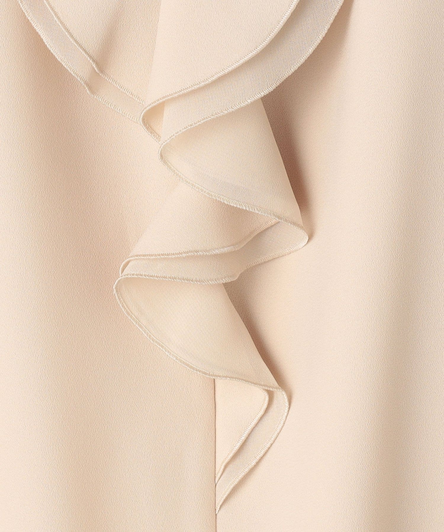 NOLLEY'S(ノーリーズ) ウォッシャブルストレッチジョーゼットフロントラッフルブラウス