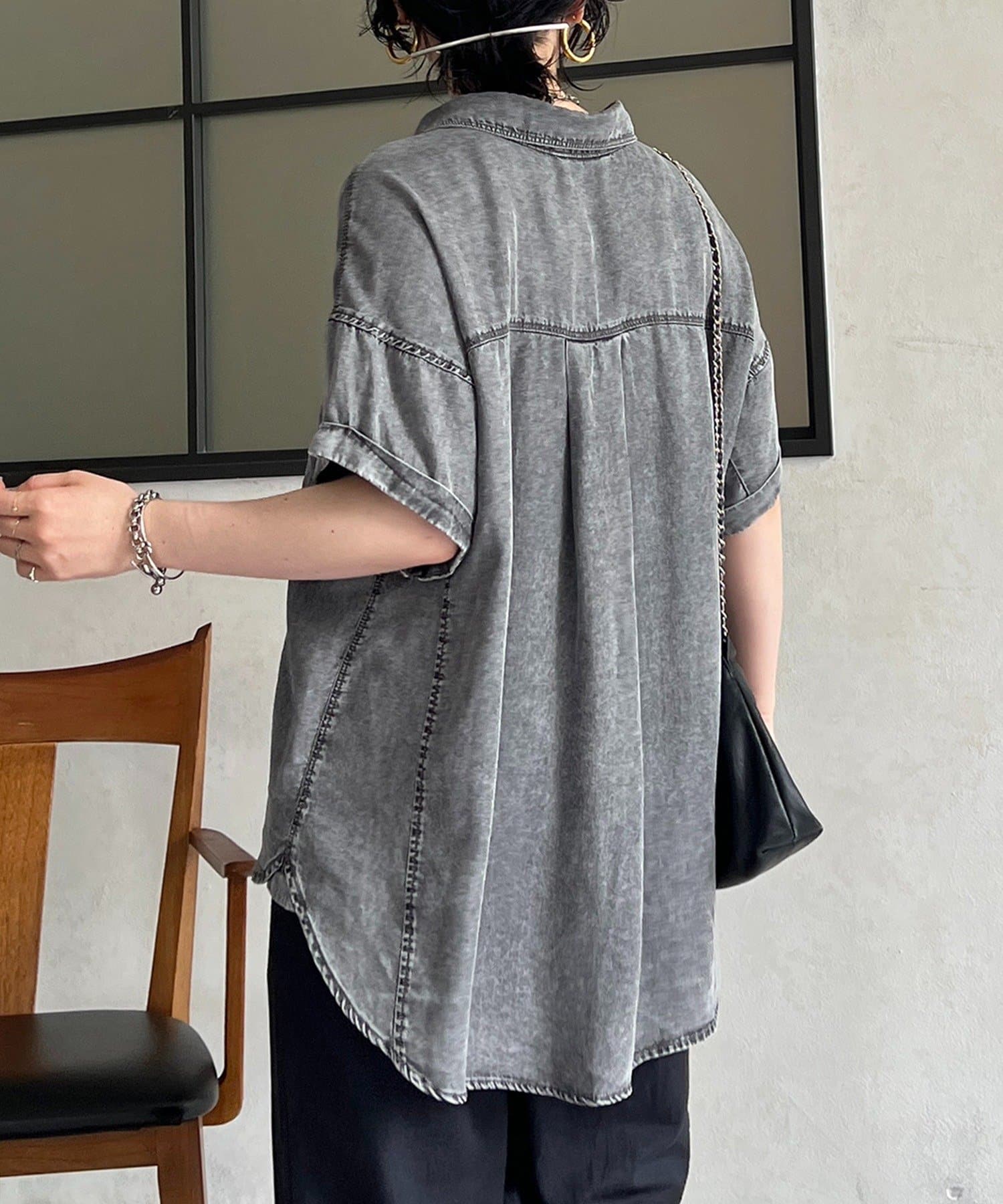 un dix cors(アンディコール) デニム半袖シャツ