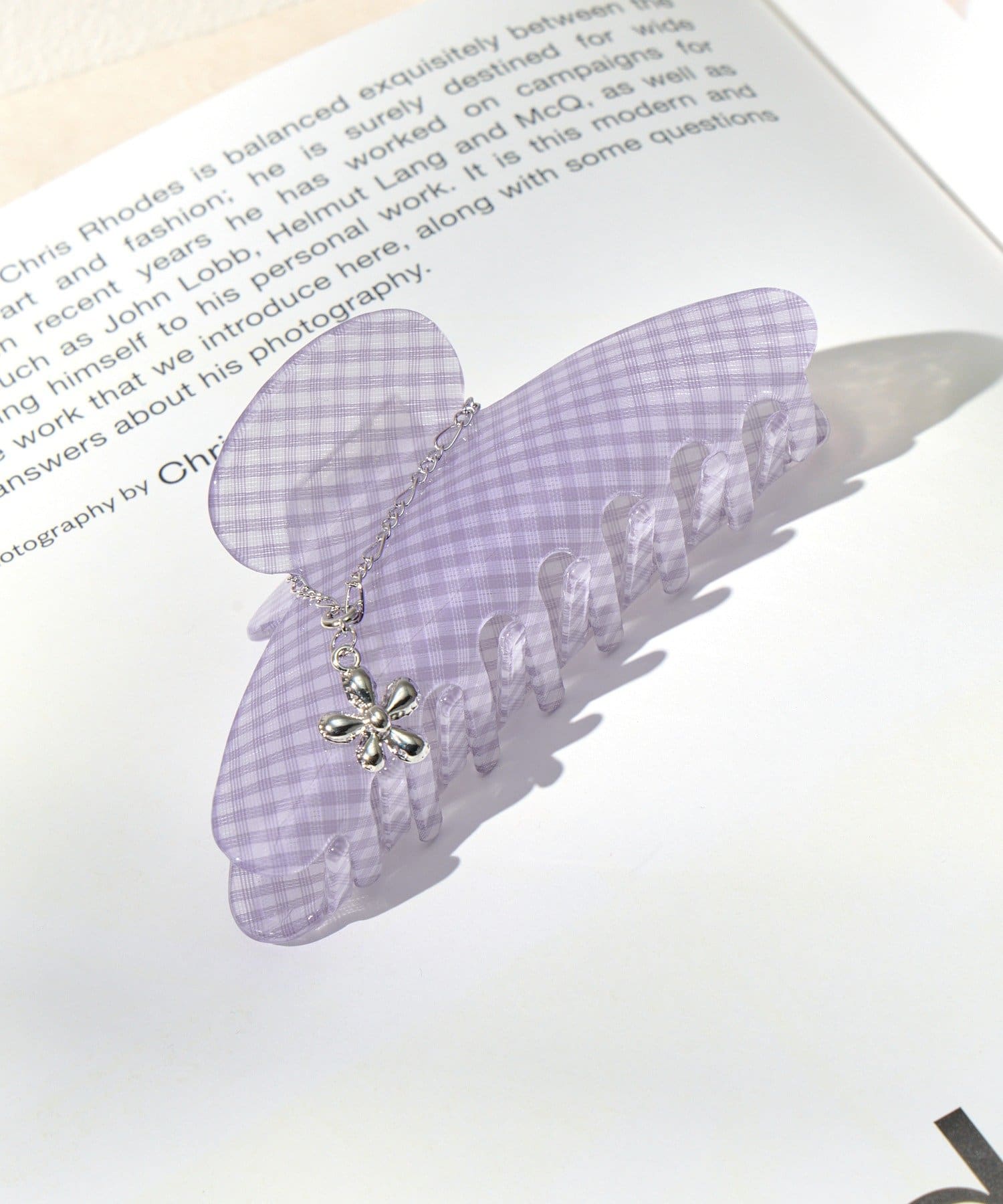 Lattice(ラティス) 【チャーム付き】チェッククリップ