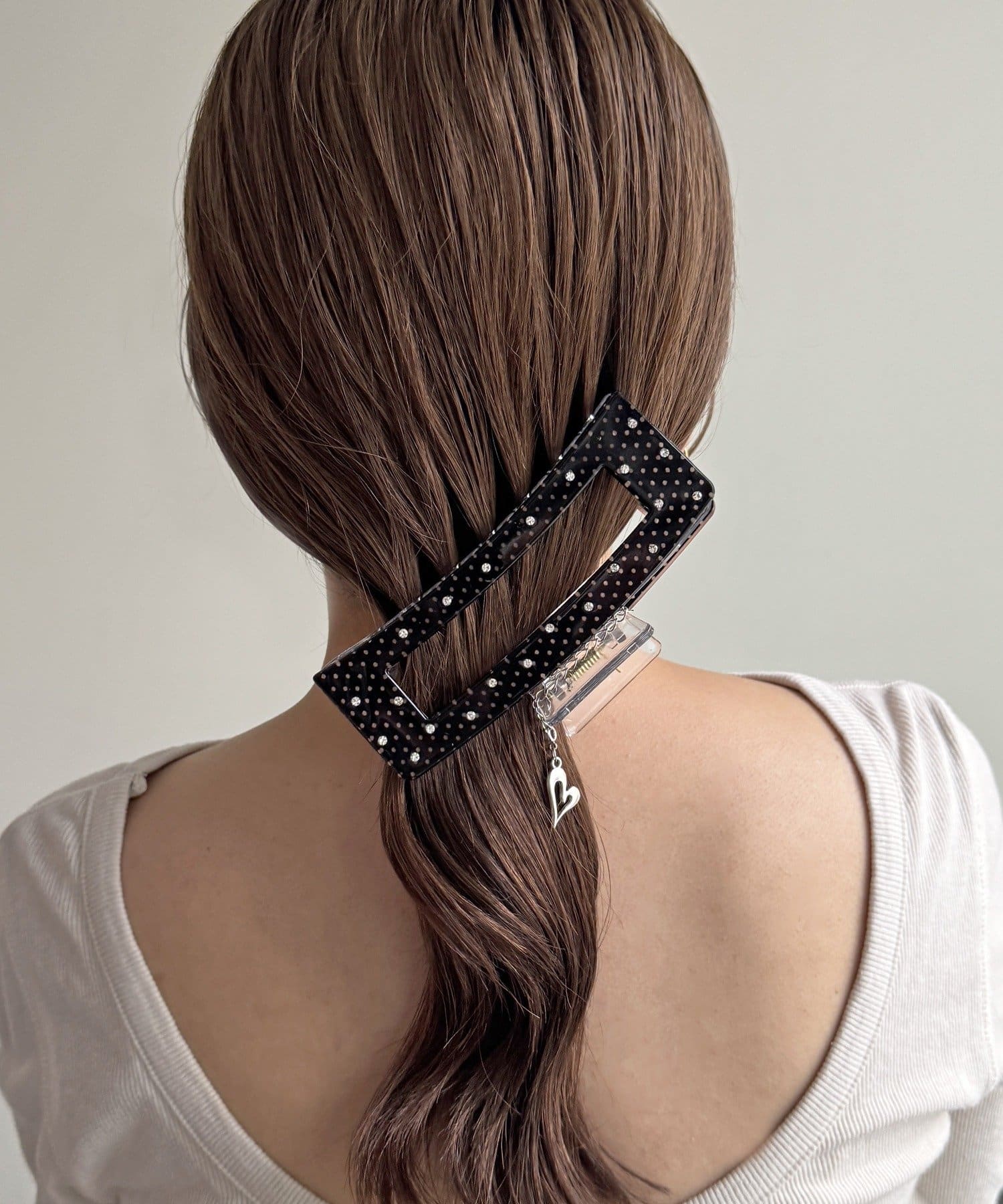 Lattice(ラティス) 【チャーム付き】ドットスクエアクリップ