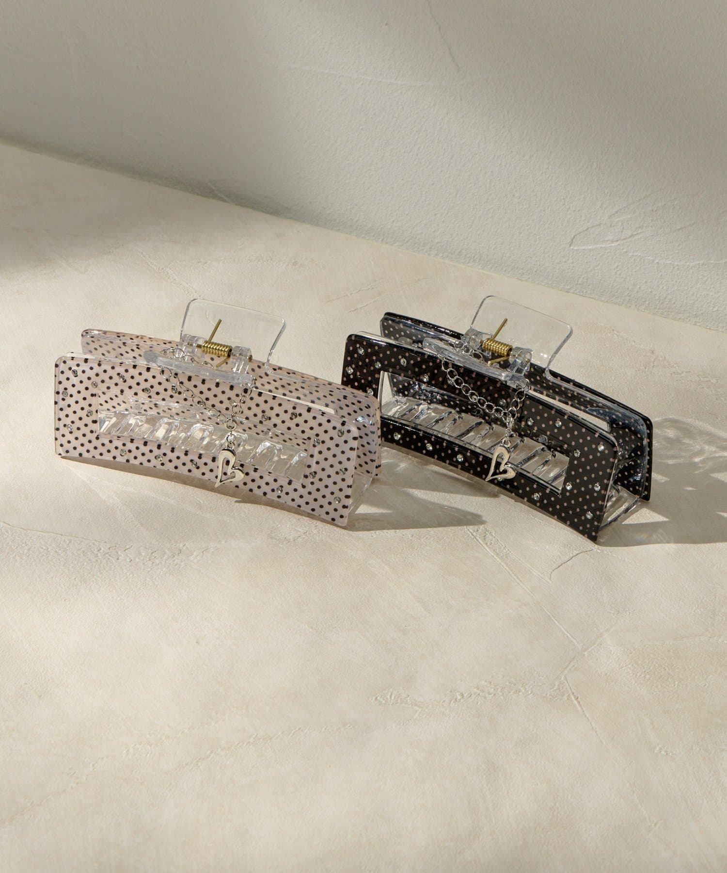 Lattice(ラティス) 【チャーム付き】ドットスクエアクリップ