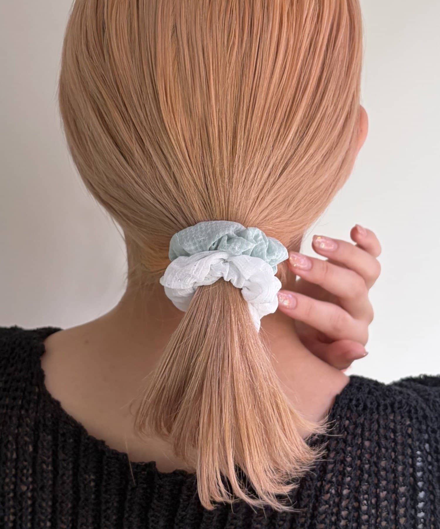 Lattice(ラティス) シアーチェックシュシュセット(2P)