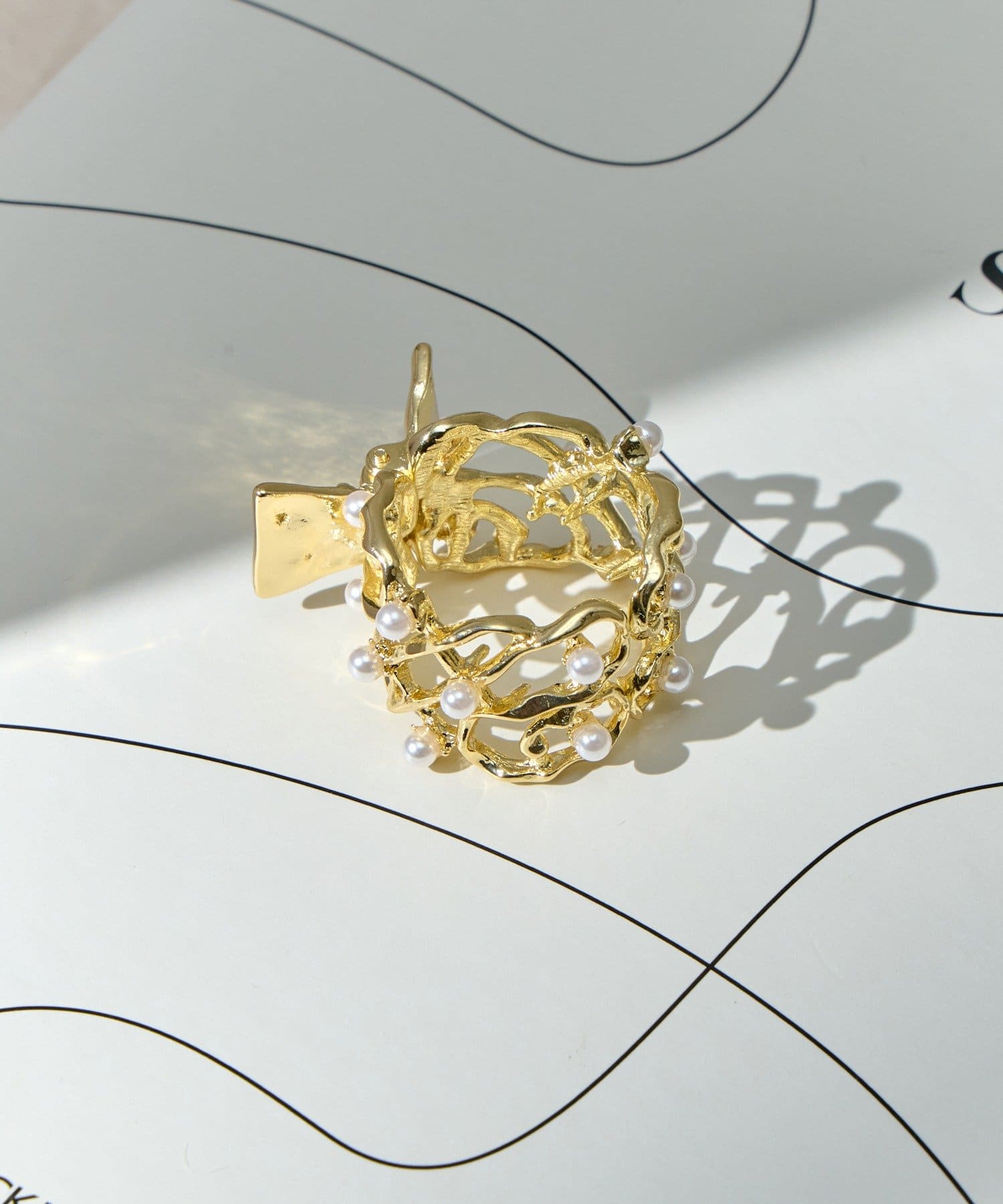 Lattice(ラティス) 【5/4 11:00~販売開始】【WEB限定】パール付きニュアンステールクリップ