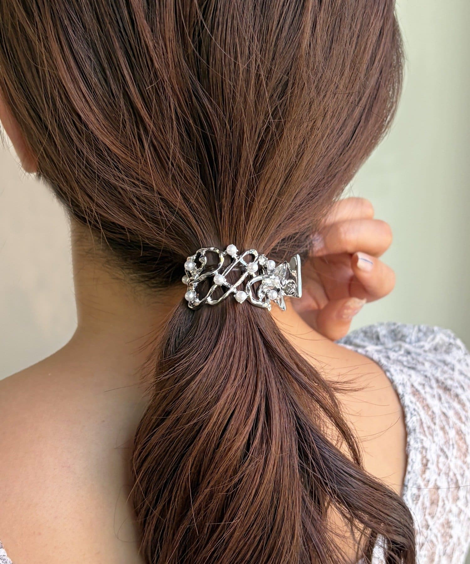 Lattice(ラティス) 【5/4 11:00~販売開始】【WEB限定】パール付きニュアンステールクリップ