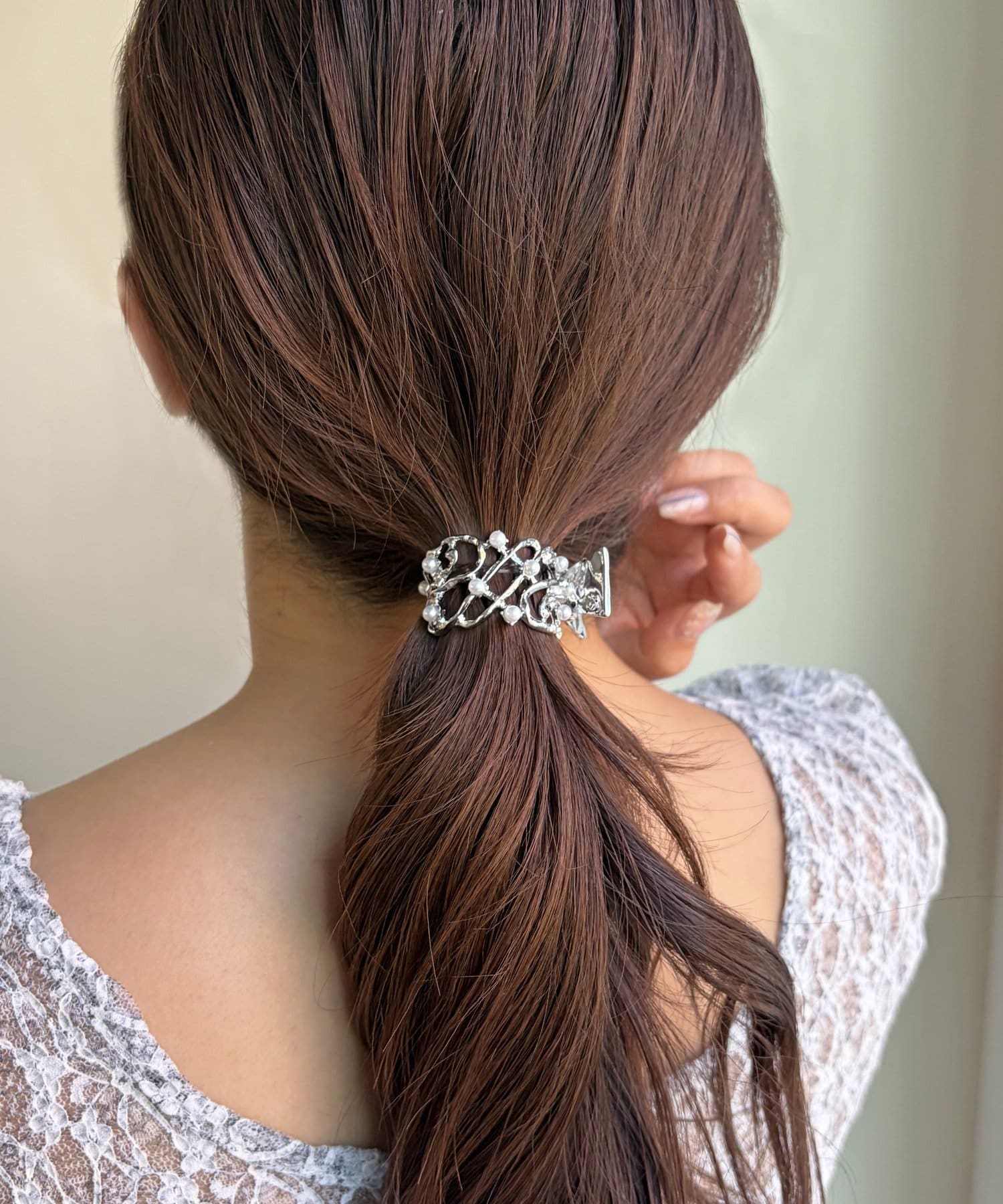 Lattice(ラティス) 【5/4 11:00~販売開始】【WEB限定】パール付きニュアンステールクリップ