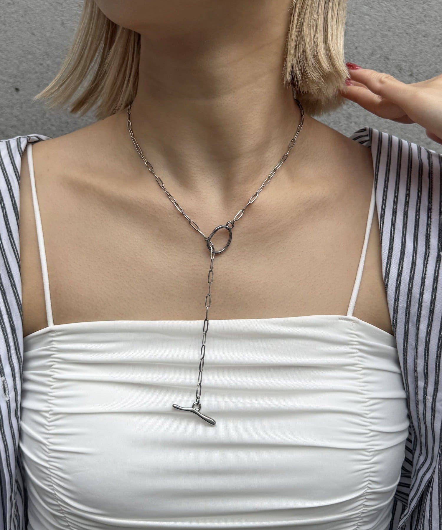 Lattice(ラティス) <ステンレス>マンテルネックレス