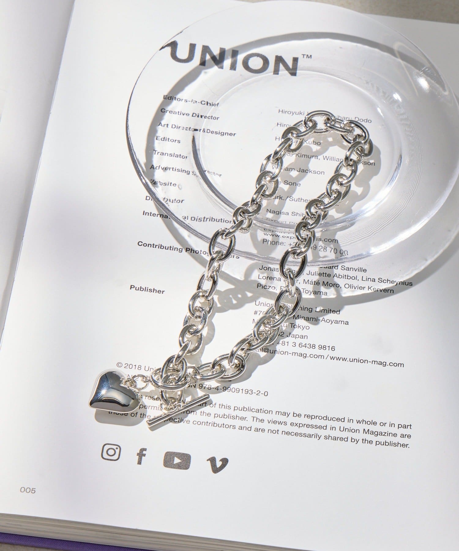 Lattice(ラティス) ハートモチーフマンテルネックレス