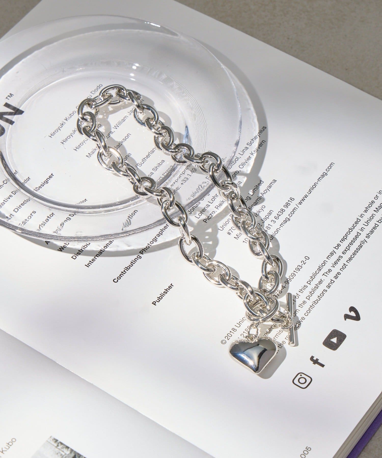 Lattice(ラティス) ハートモチーフマンテルネックレス