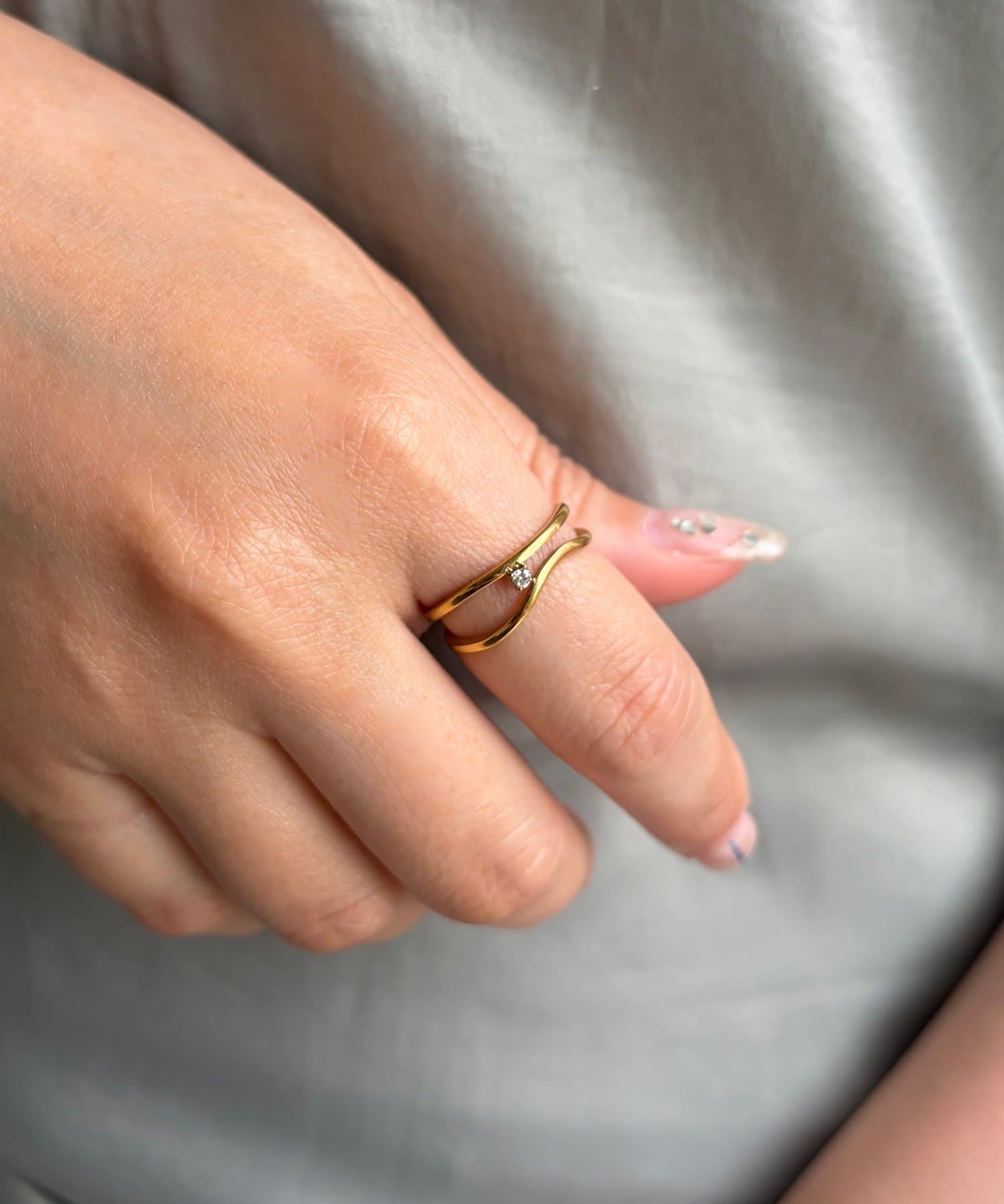 Lattice(ラティス) ＜ステンレス＞ストーンリング