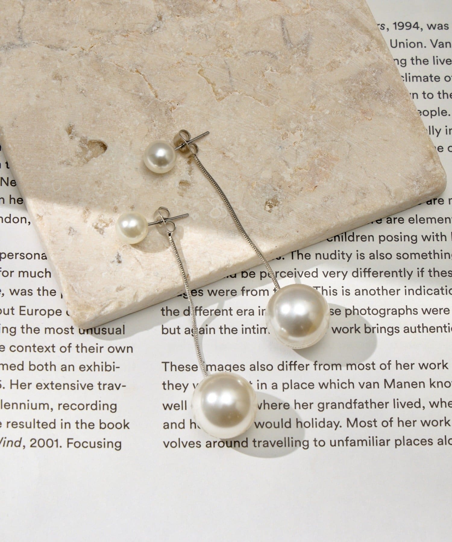 Lattice(ラティス) パールロングピアス