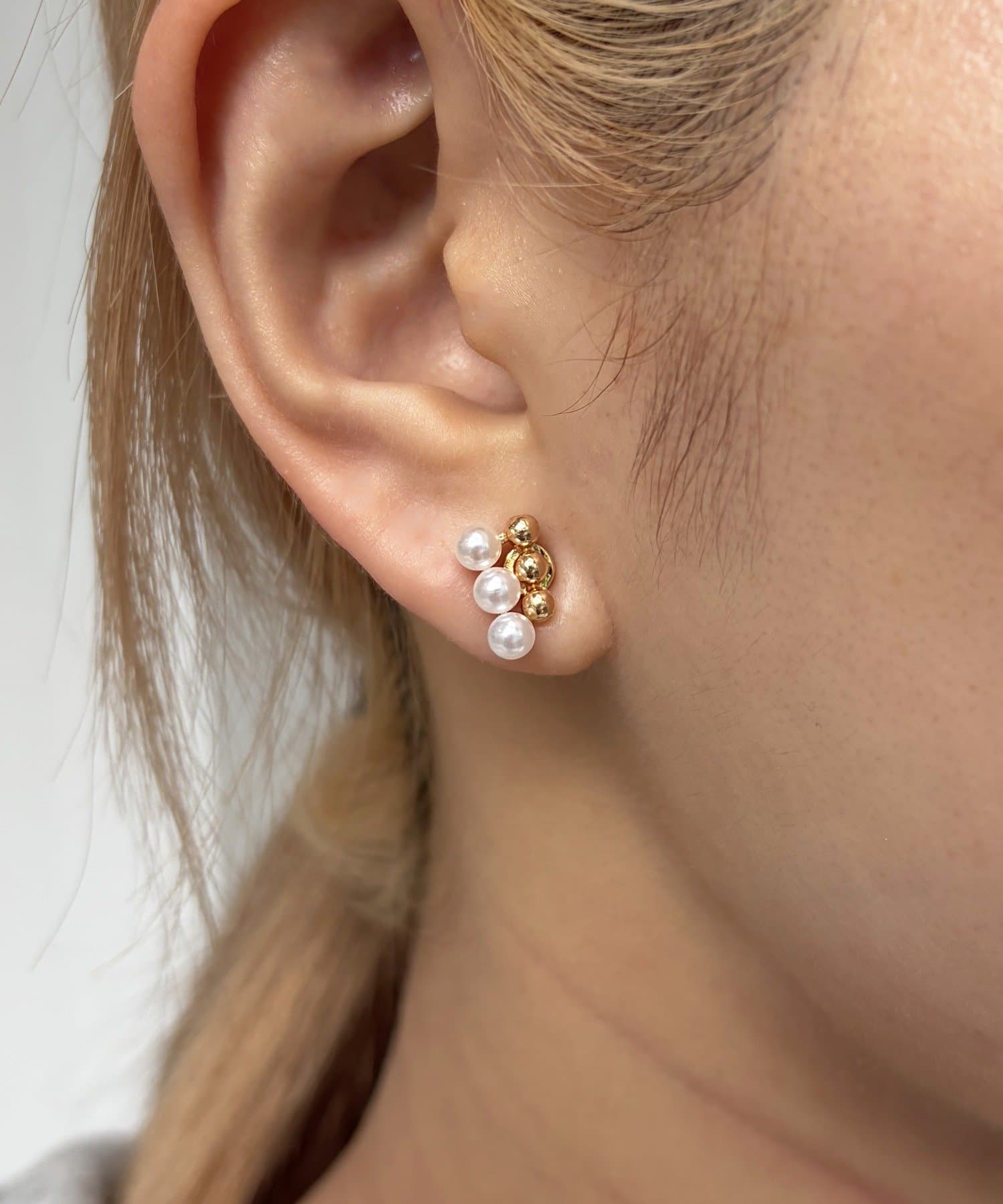 Lattice(ラティス) パールマグネットピアス