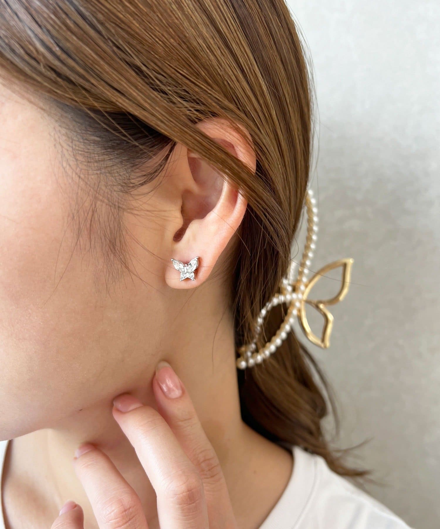 Lattice(ラティス) バタフライメタルマグネットピアス