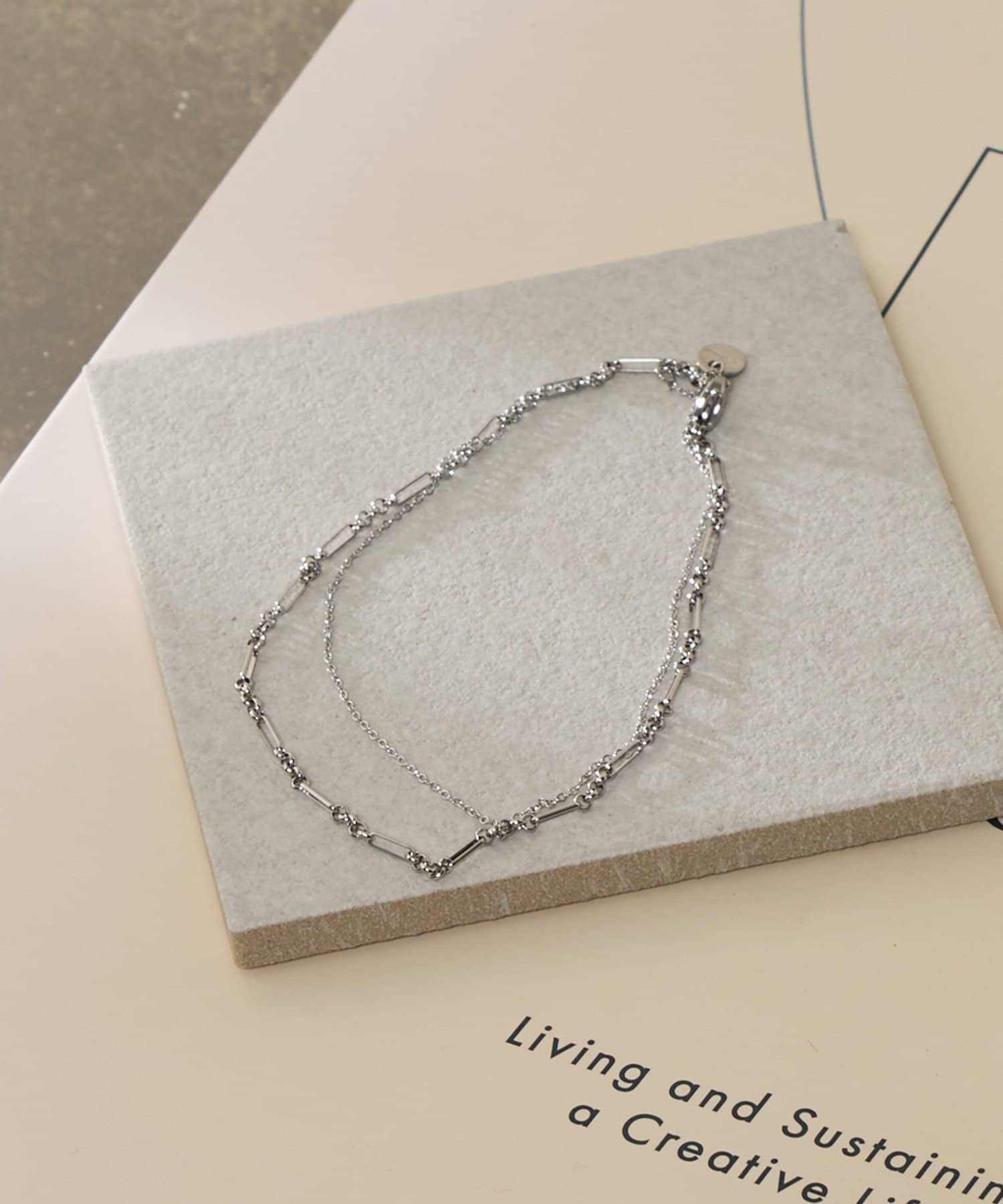 Lattice(ラティス) ＜ステンレス＞2連アンクレット