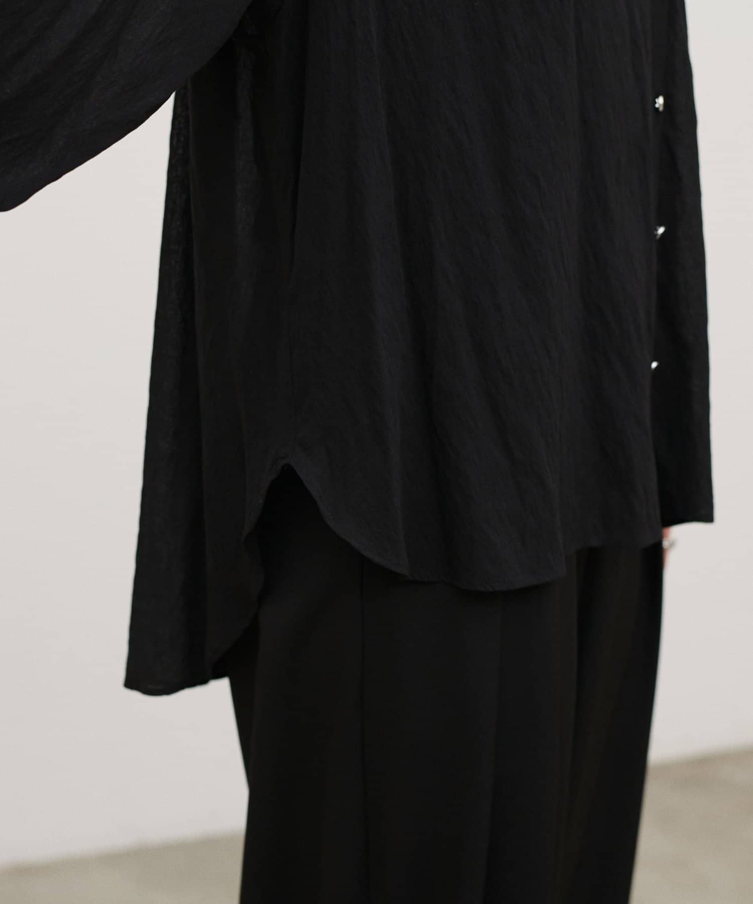 LARUTA(ラルータ) 強撚シアーシャツカーデ