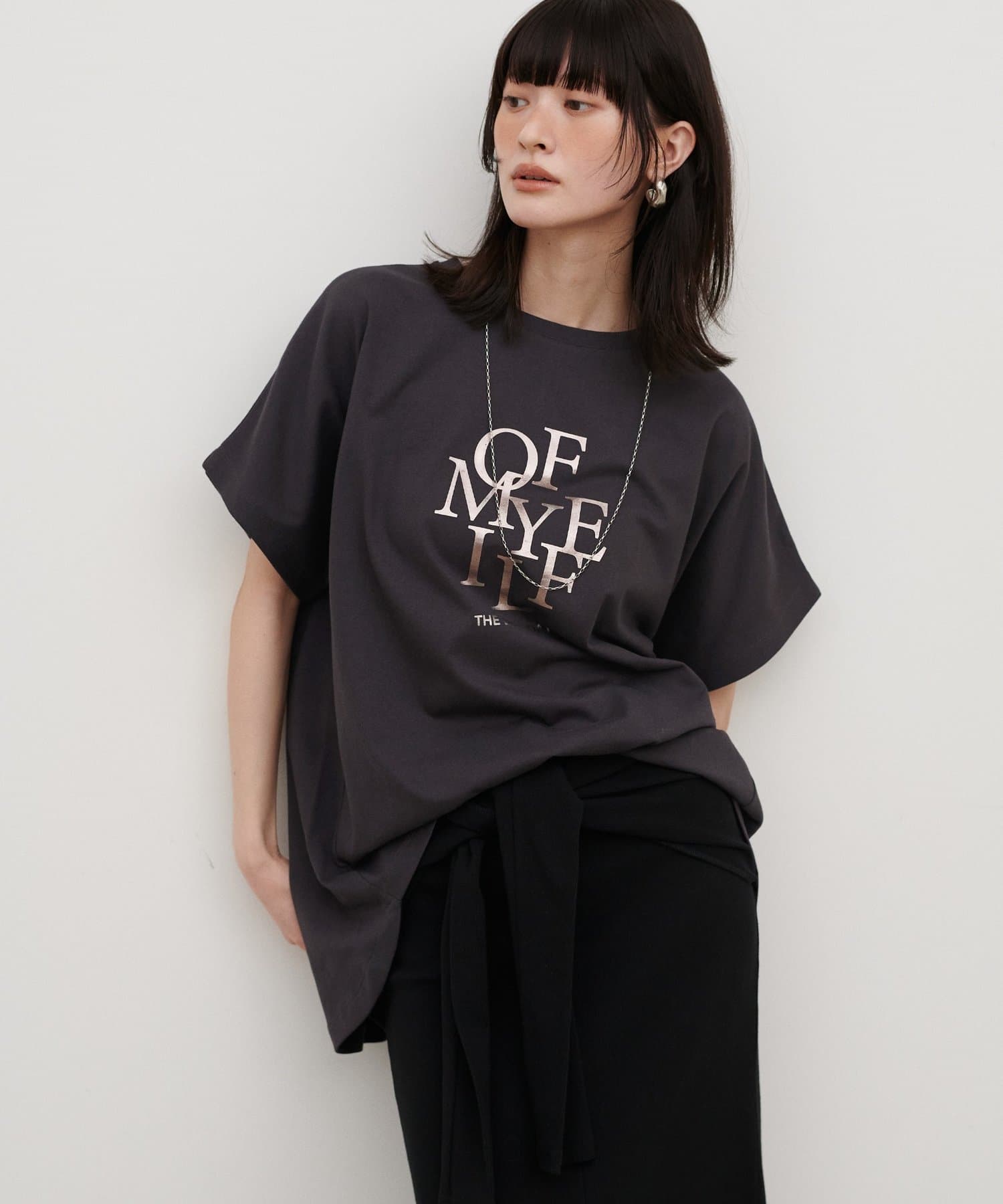 LARUTA(ラルータ) 汗染み防止バックスリットロゴT