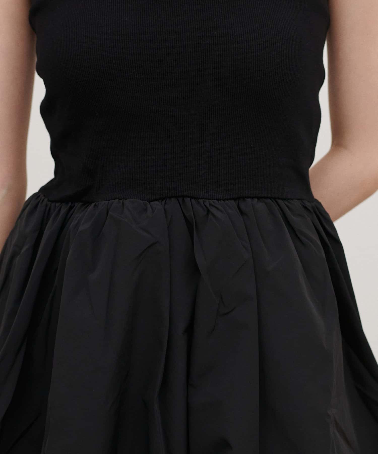 LARUTA(ラルータ) ［Web限定］カップ付き異素材バルーンキャミ