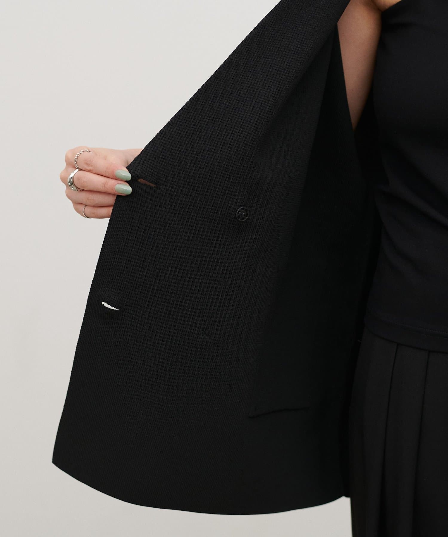 LARUTA(ラルータ) ［Web限定］ニットテーラードベスト