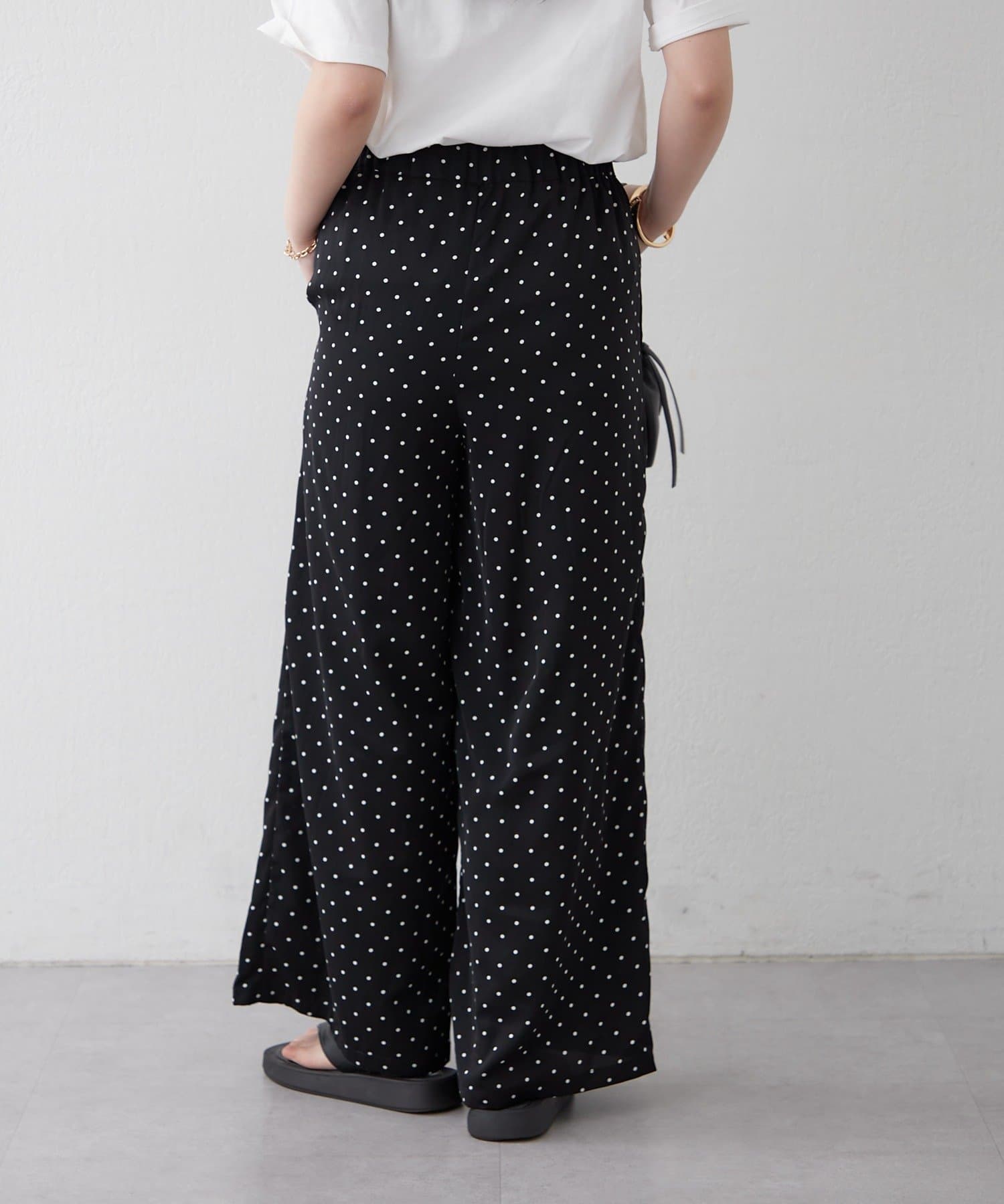 Remind me and forever(リマインドミーアンドフォーエバー) ドット/多色プリントイージーパンツ