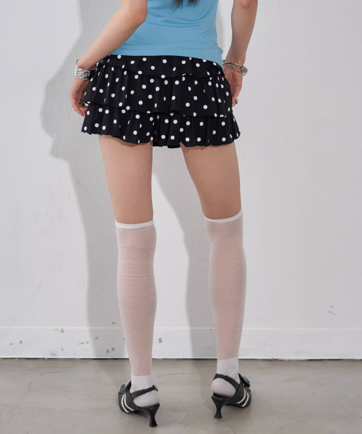 WHO’S WHO gallery(フーズフーギャラリー) カットティアードミニSK（無地・ドット)
