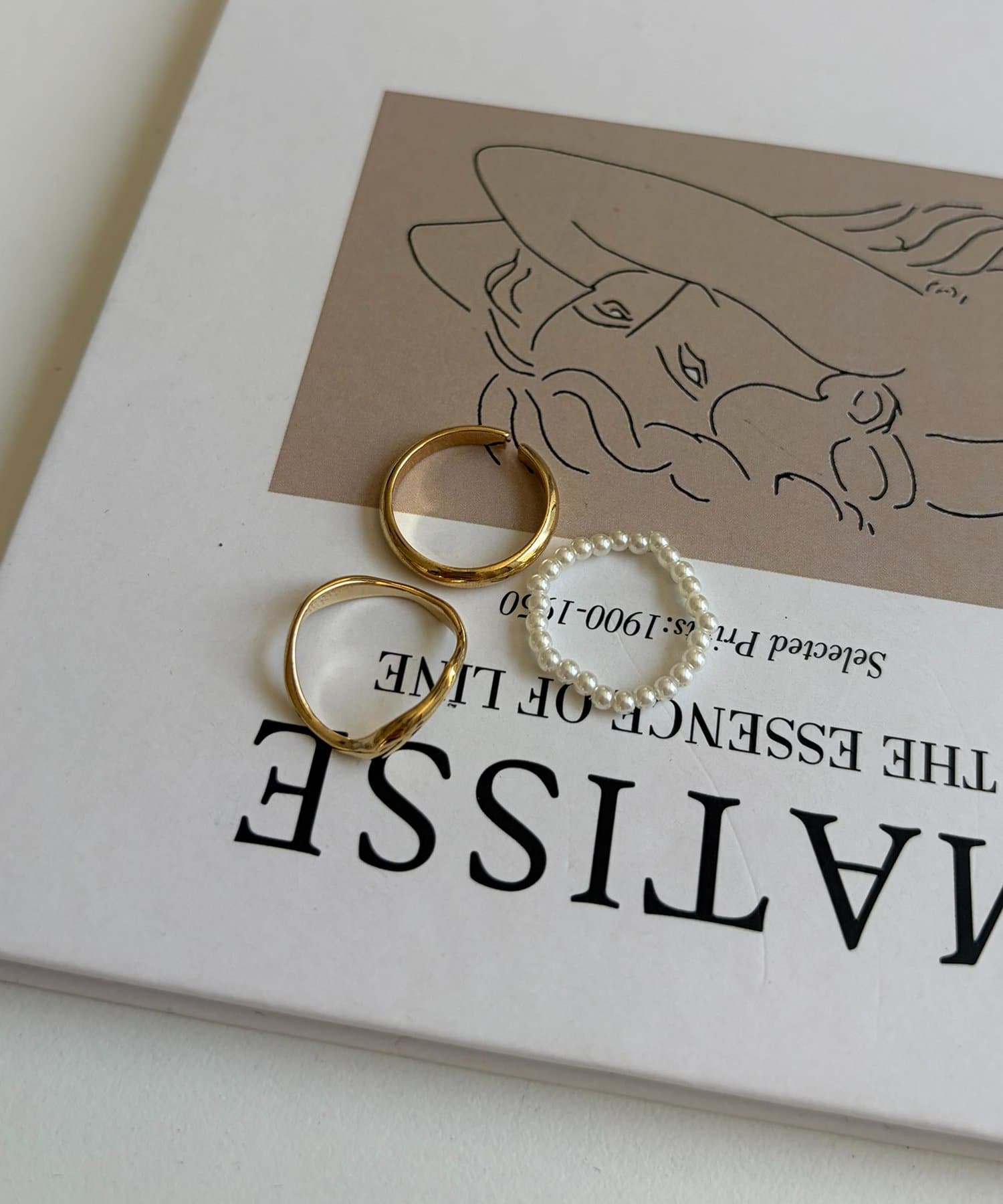 Thevon.(ゼヴォン) 【heilly】パール3点セットリング