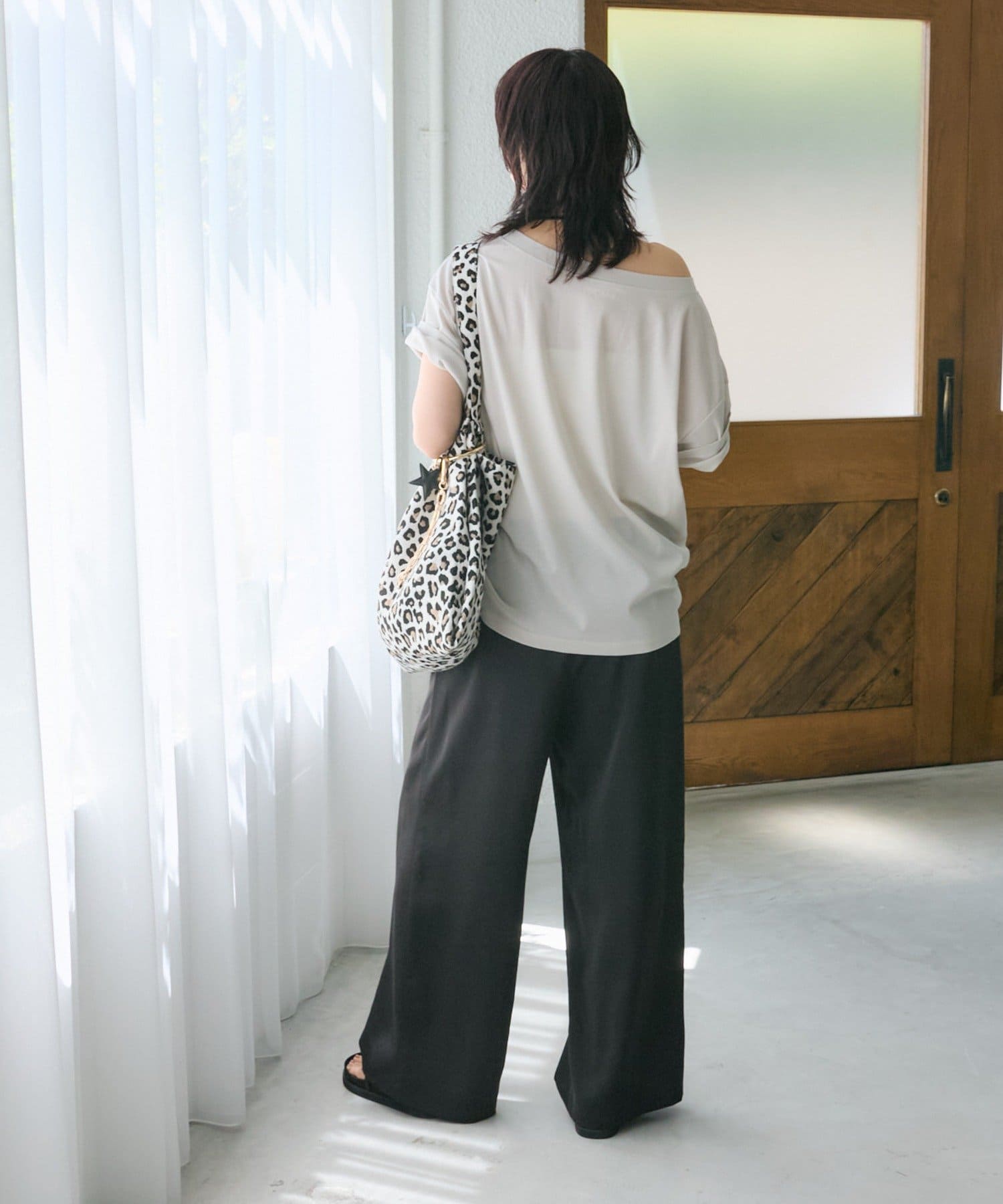 RIVE DROITE(リヴドロワ) 【A・MONN】【セットアップ着用可能/接触冷感/防シワ機能】suttoワイドパンツ