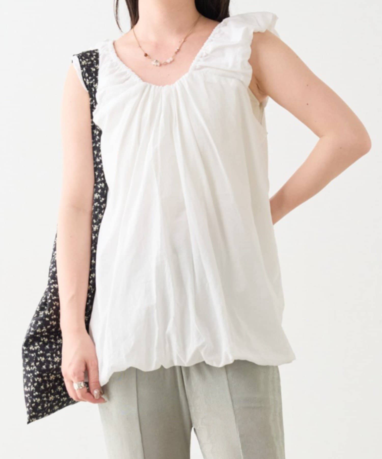 Kastane(カスタネ) 【前後2WAY】B バルーンバックリボンチュニック