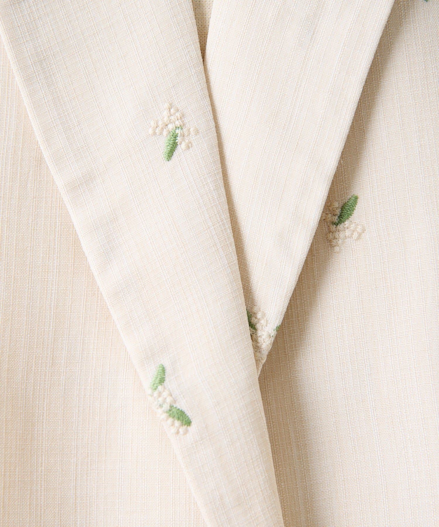 ear PAPILLONNER(イア パピヨネ) 《軽量アウター/二の腕＆ヒップカバー》花柄半袖ジャケット【SUM1 STYLE(スミスタイル)】