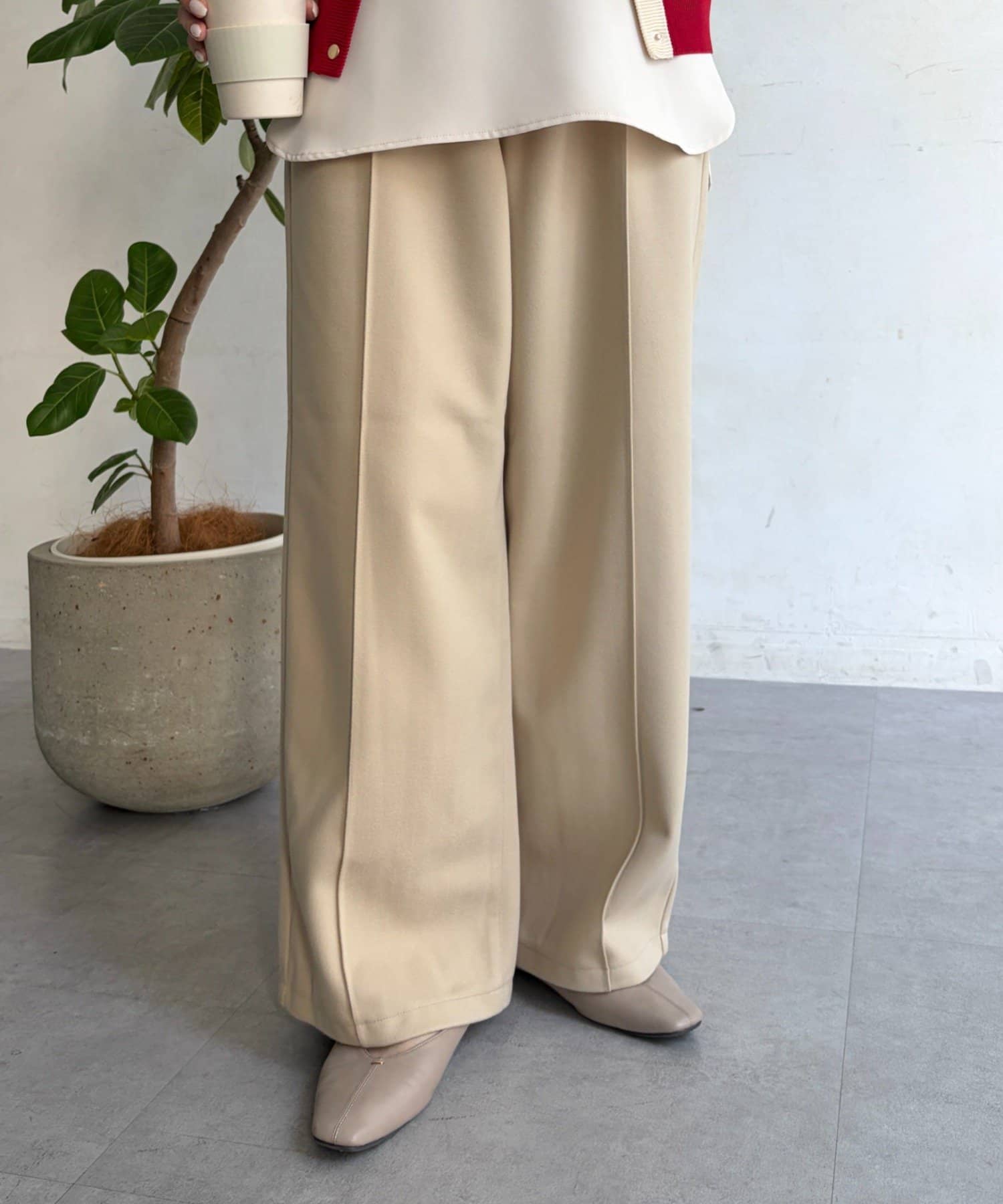 Jena　espace merveilleux(ジェナ　エスパスメルヴェイユ) ウールライクパンツ