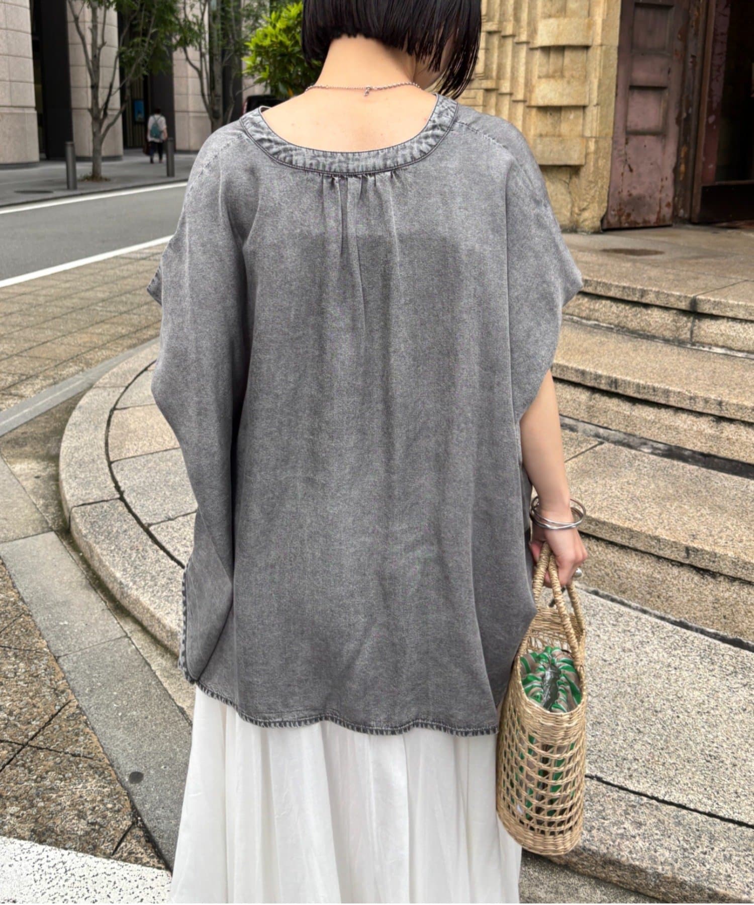Jena　espace merveilleux(ジェナ　エスパスメルヴェイユ) テンセルフレンチシャツ