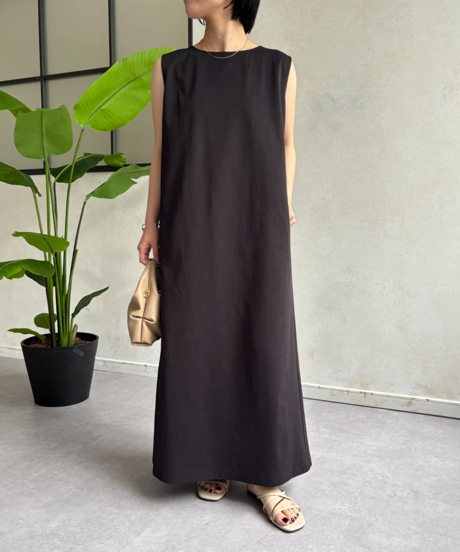 Jena　espace merveilleux(ジェナ　エスパスメルヴェイユ) バックピンタックワンピース