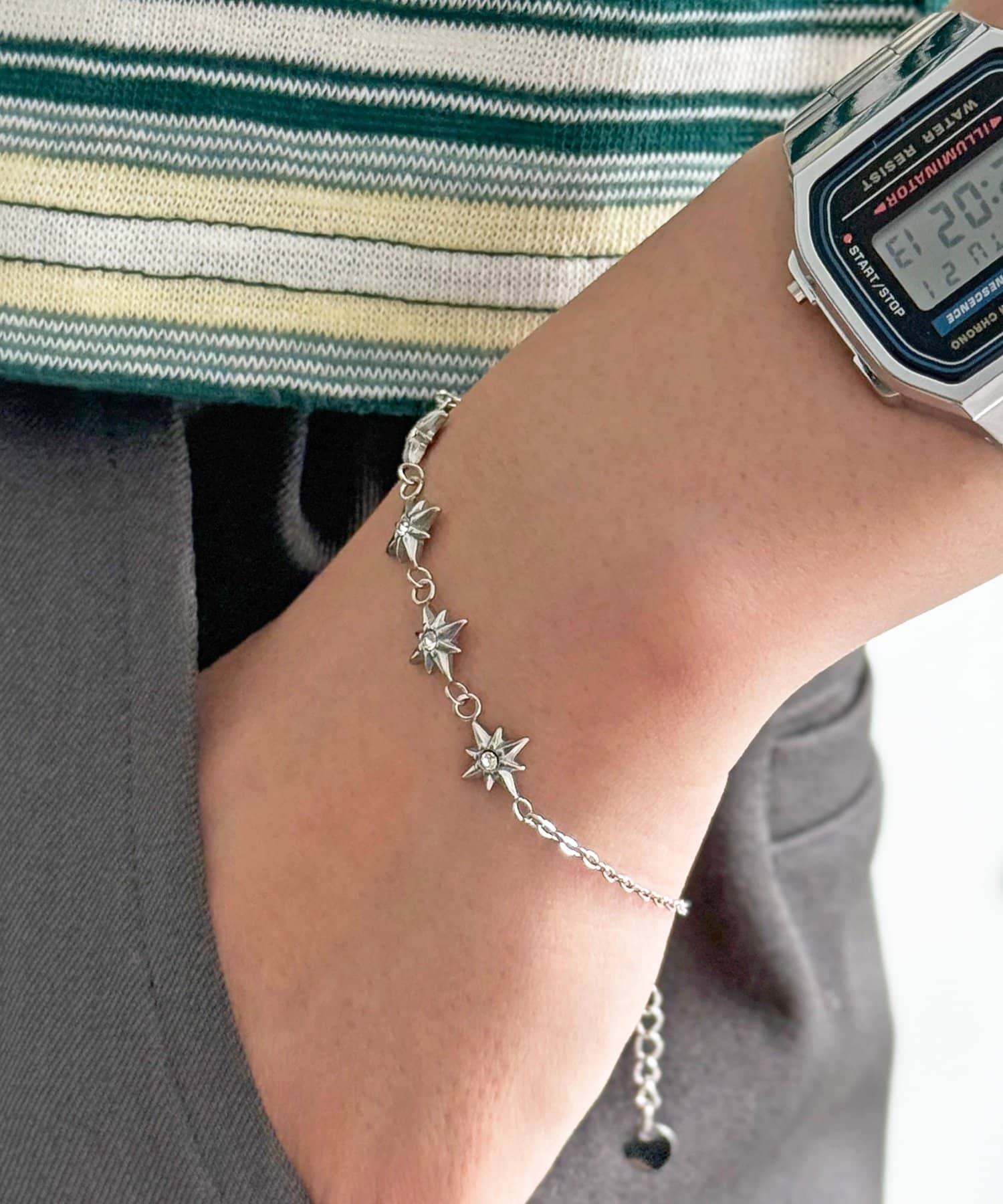 CPCM(シーピーシーエム) ステンレスコンチョブレスレット