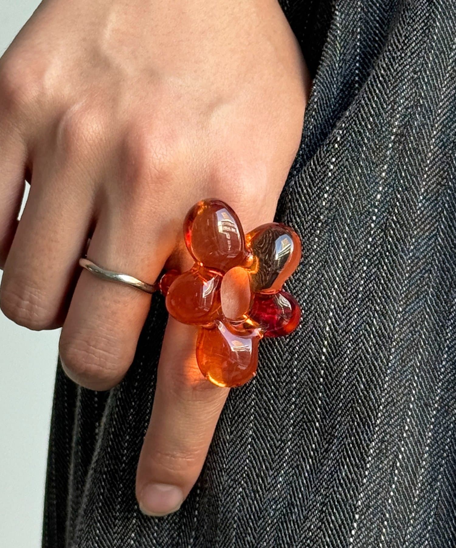 CPCM(シーピーシーエム) フラワーアクリルリング