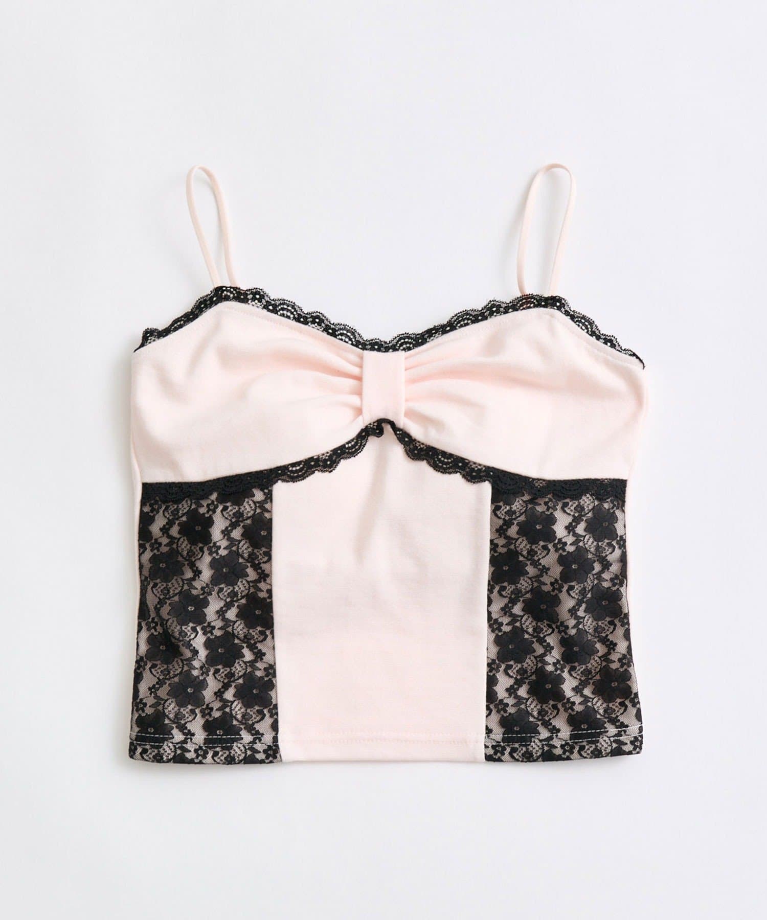 OLIVE des OLIVE(オリーブ デ オリーブ) リボンカップ付きキャミ