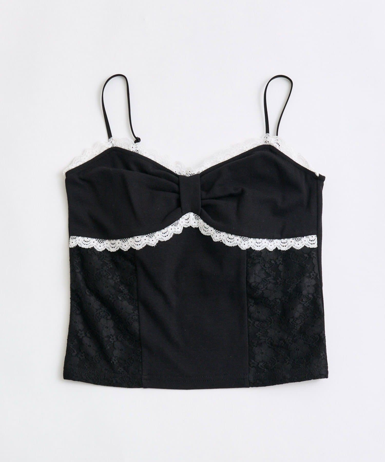 OLIVE des OLIVE(オリーブ デ オリーブ) リボンカップ付きキャミ