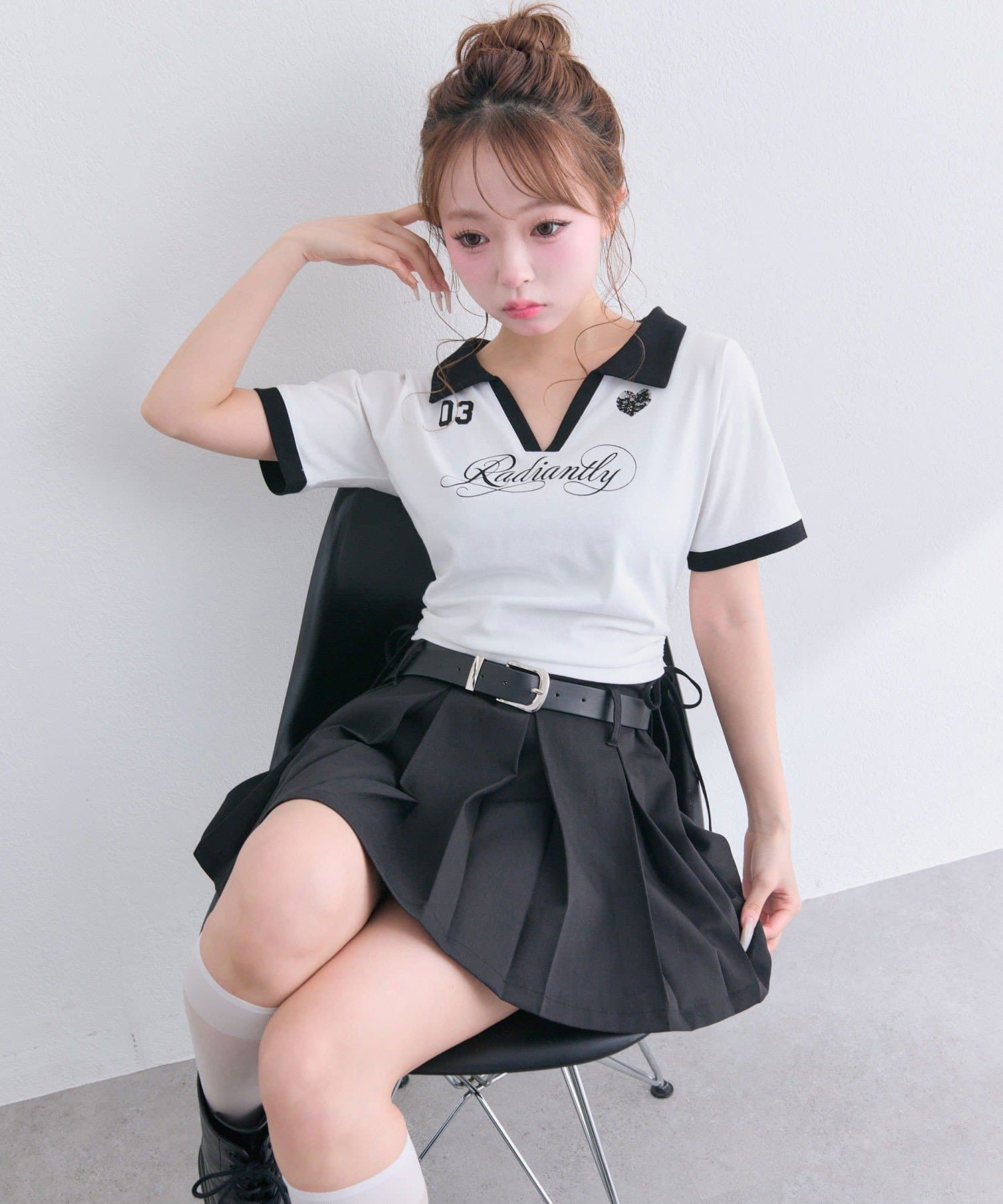 OLIVE des OLIVE(オリーブ デ オリーブ) レーストリムゲームシャツ