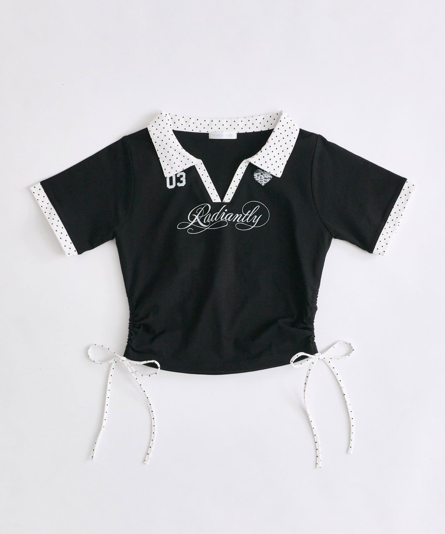 OLIVE des OLIVE(オリーブ デ オリーブ) レーストリムゲームシャツ