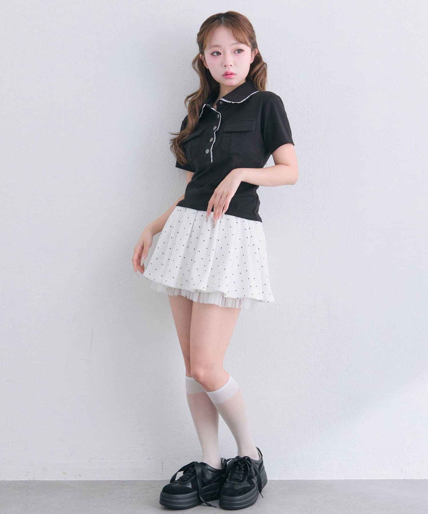 OLIVE des OLIVE(オリーブ デ オリーブ) ミリタリー風シャツ