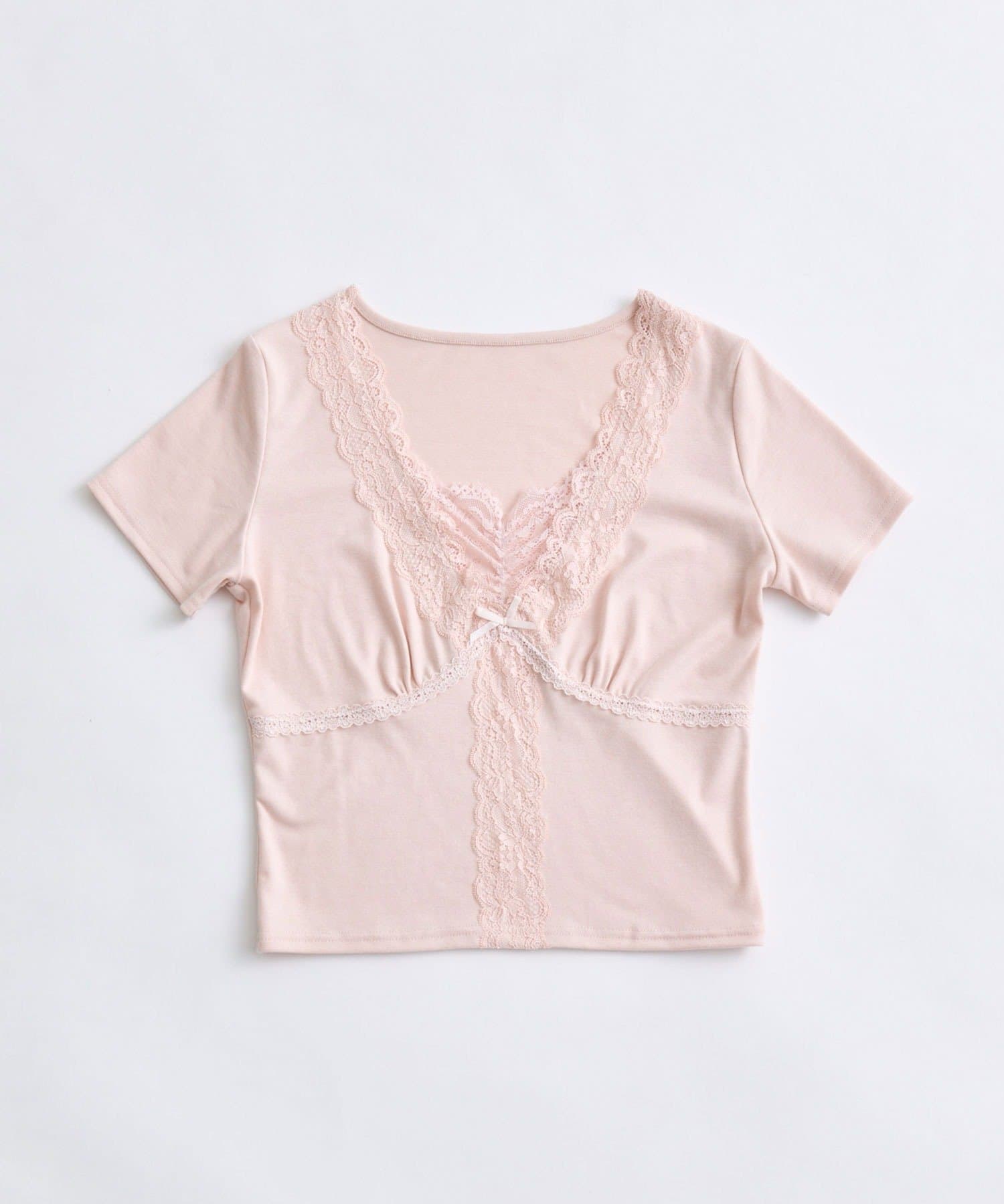 OLIVE des OLIVE(オリーブ デ オリーブ) レース半袖トップス