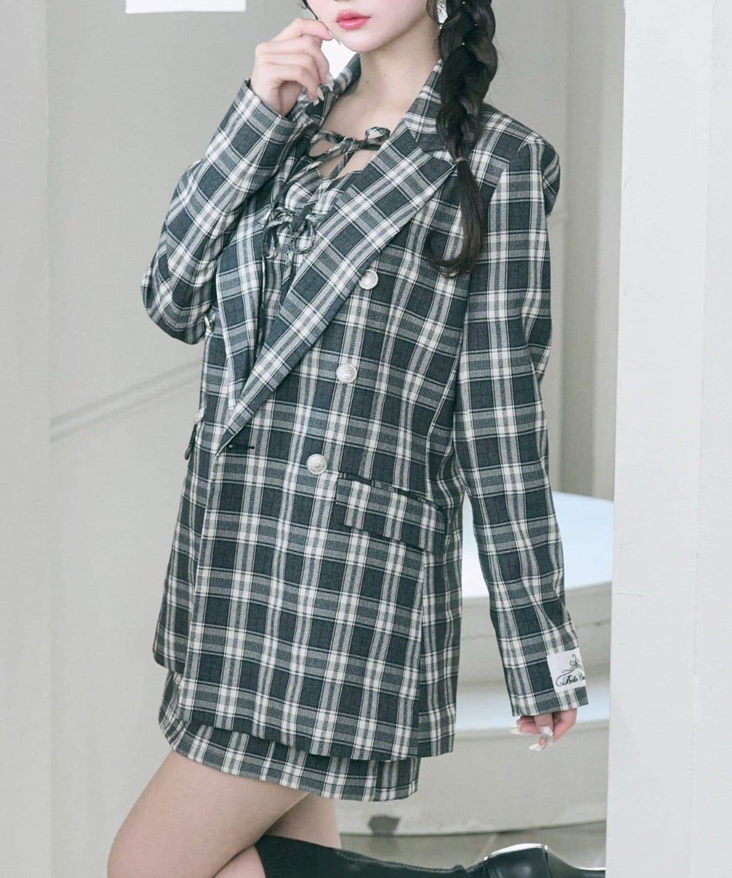 NICE CLAUP / OLIVE des OLIVE OUTLET(ナイスクラップ  / オリーブ デ オリーブ アウトレット) 【Belle Charme】スリムラインロングテーラードジャケット