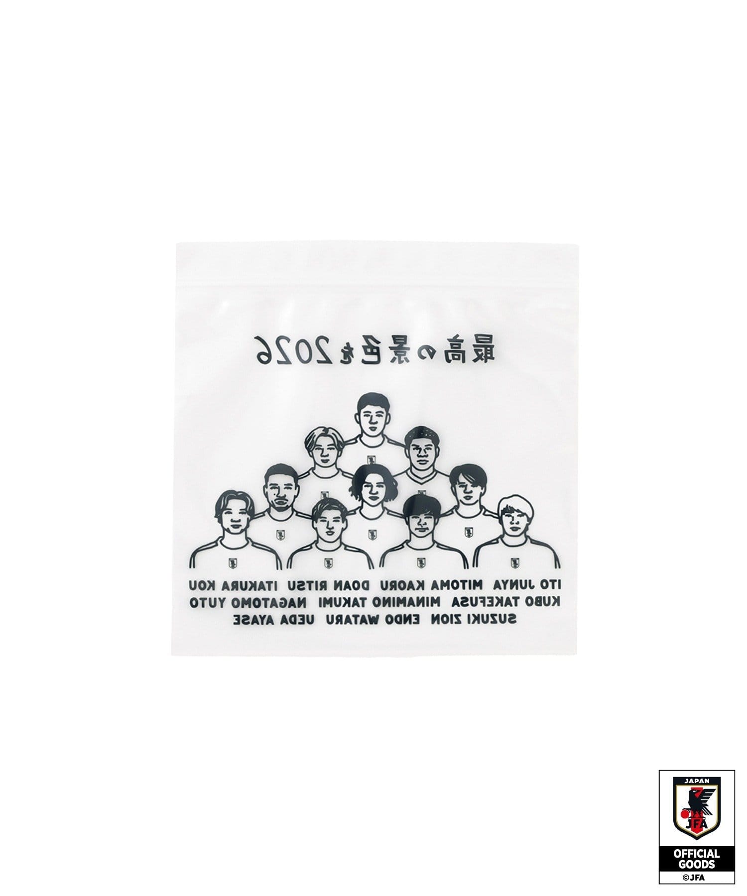 3COINS(スリーコインズ) ジップバッグサッカー日本代表ver.