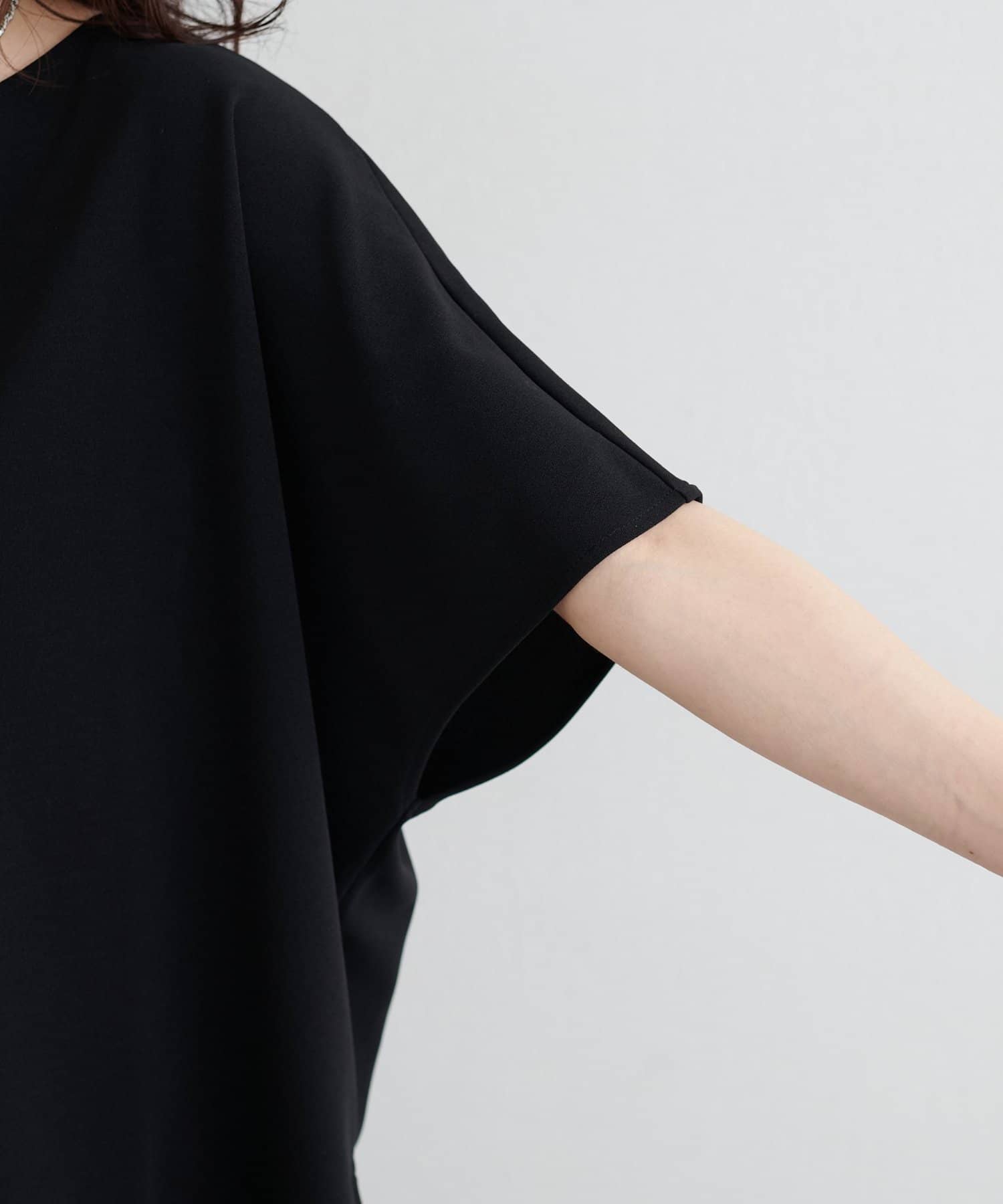 LARUTA(ラルータ) カットジョーゼットショルダープルオーバー