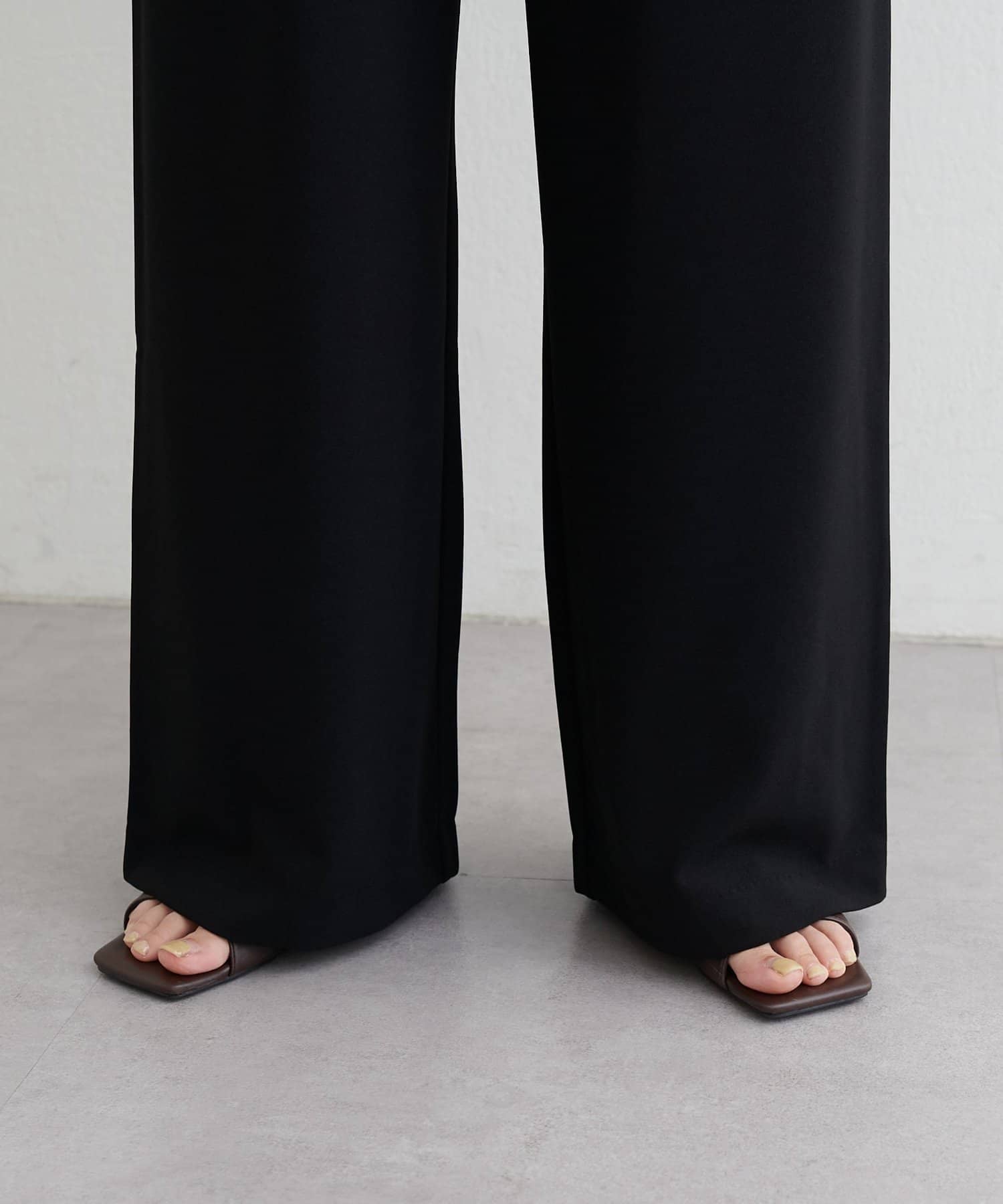 LARUTA(ラルータ) カットジョーゼットイージーパンツ