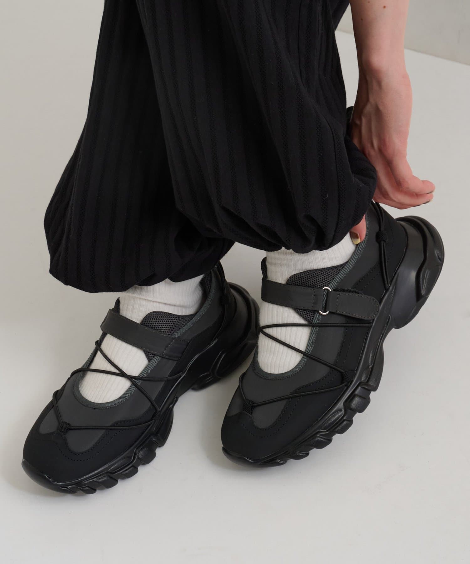 w closet(ダブルクローゼット) レースアップスニーカー