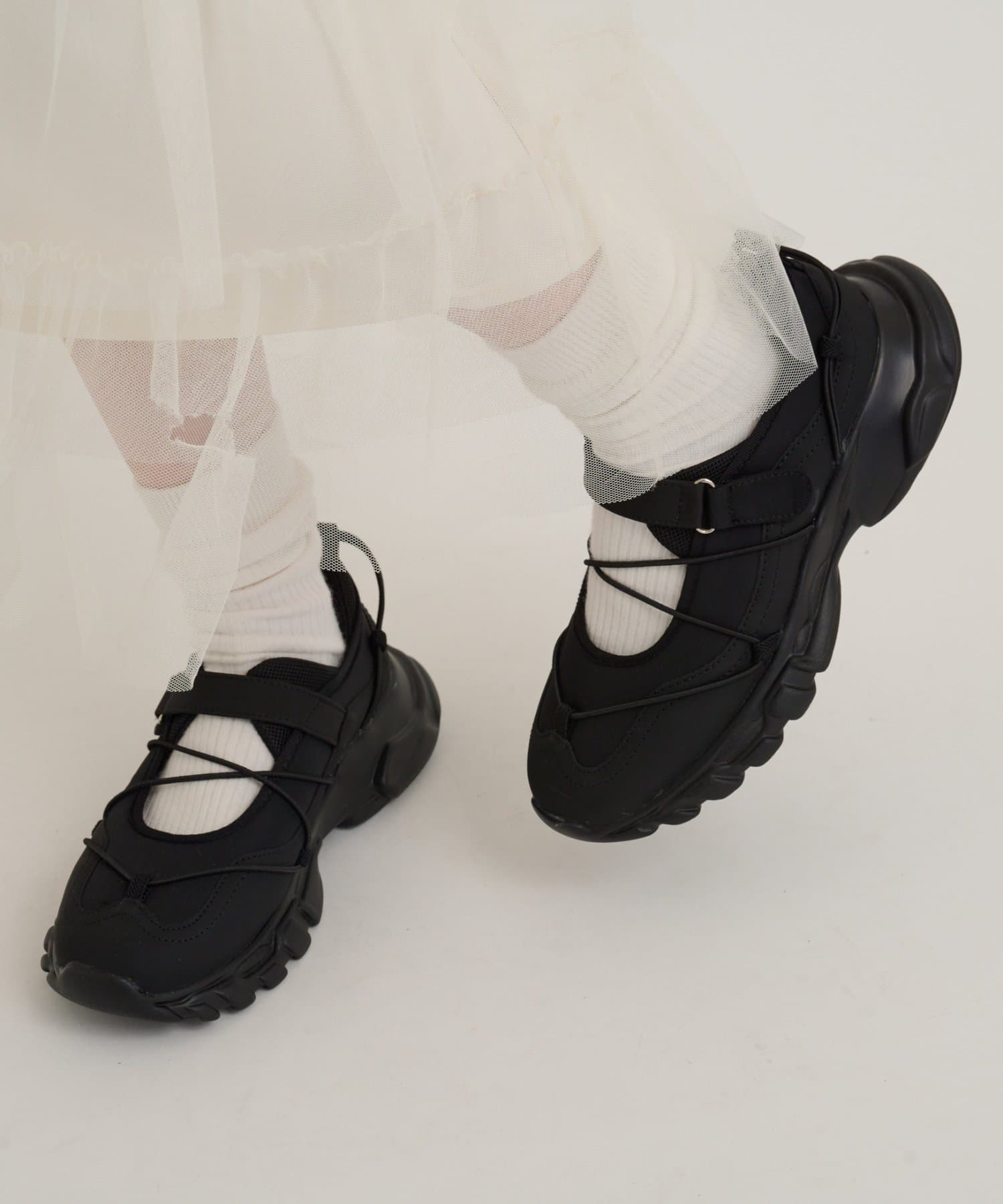 w closet(ダブルクローゼット) レースアップスニーカー