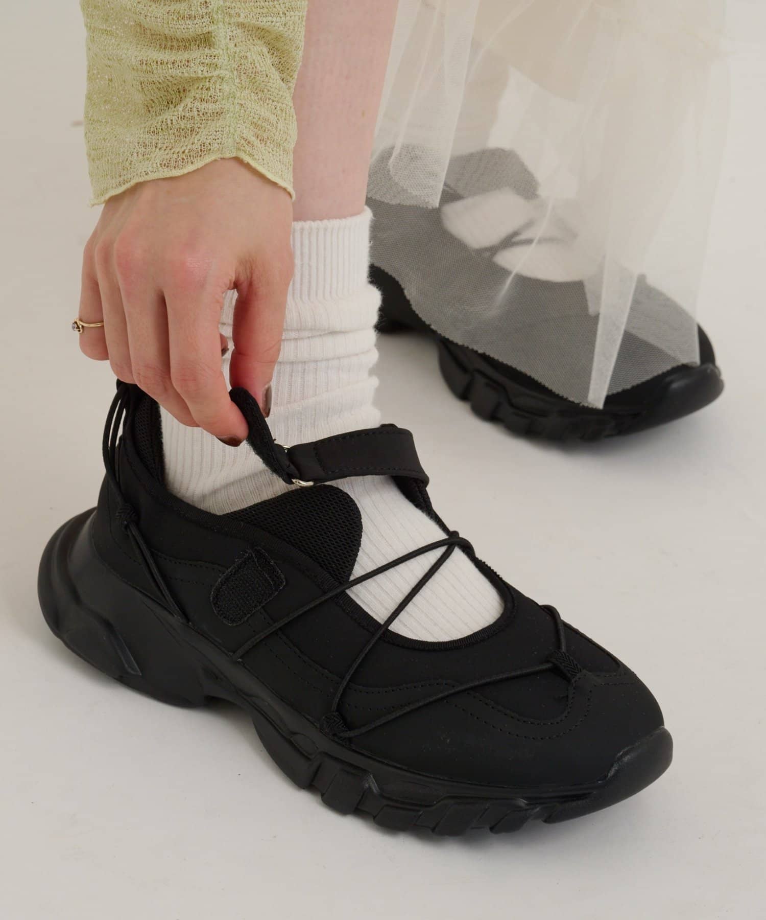 w closet(ダブルクローゼット) レースアップスニーカー