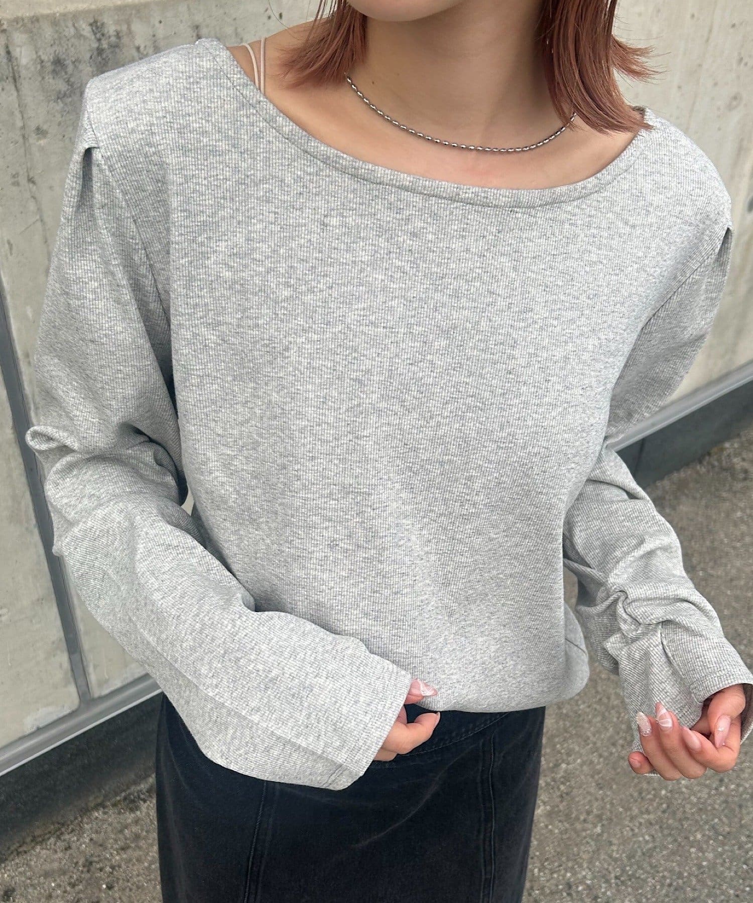 Kastane(カスタネ) B バックロゴベーシックロンTEE